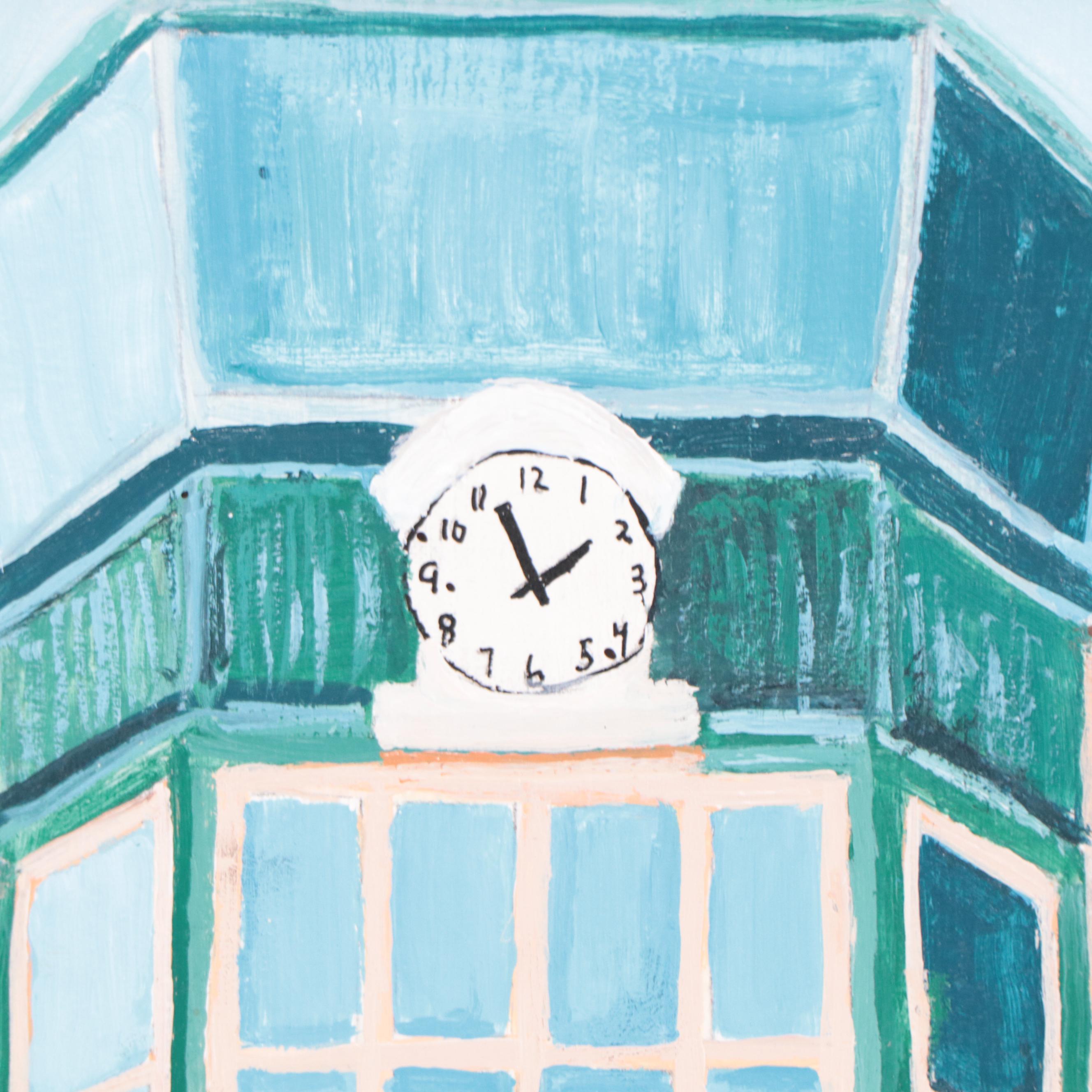 Sanna Acrylic Painting "Lunken Airport," 2022