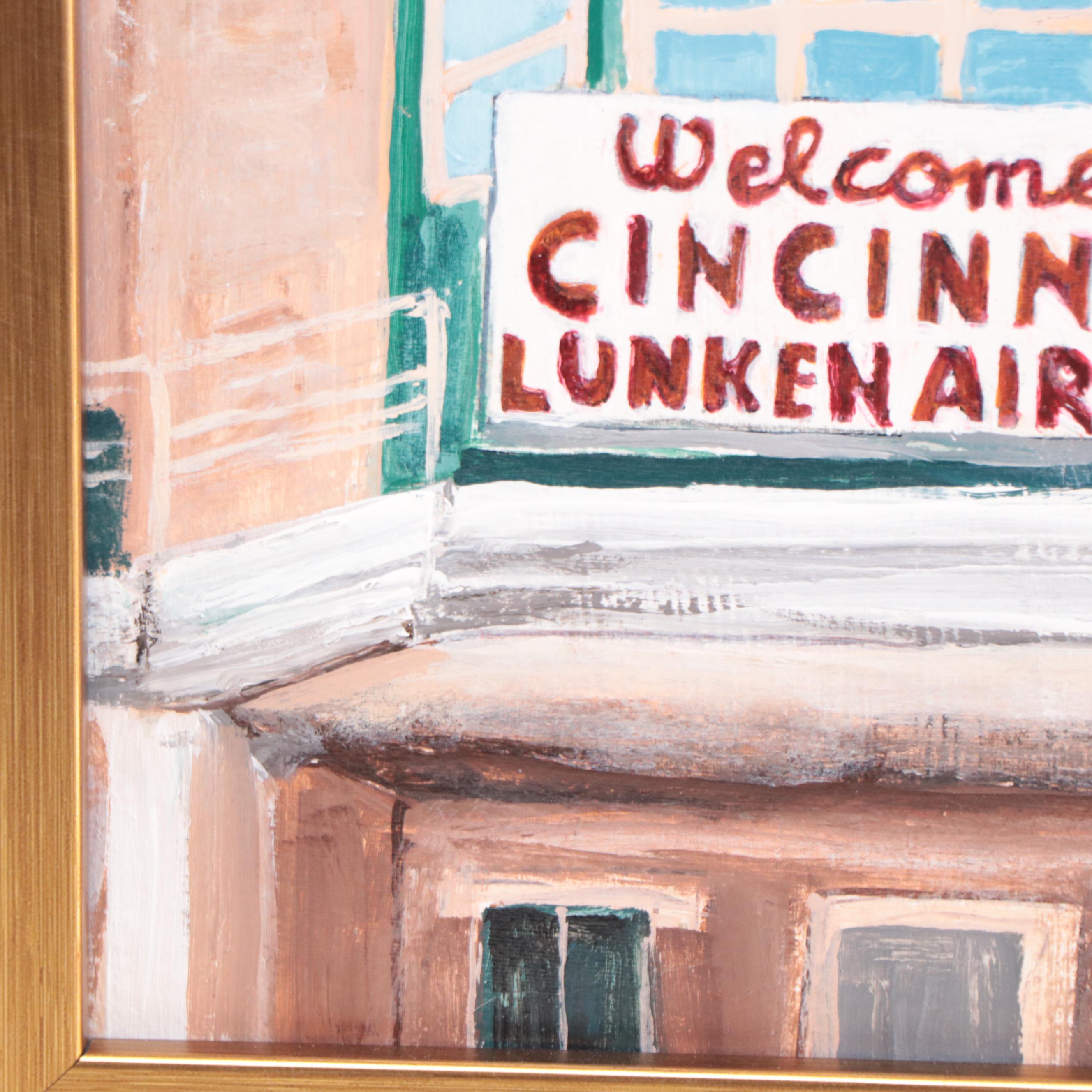 Sanna Acrylic Painting "Lunken Airport," 2022