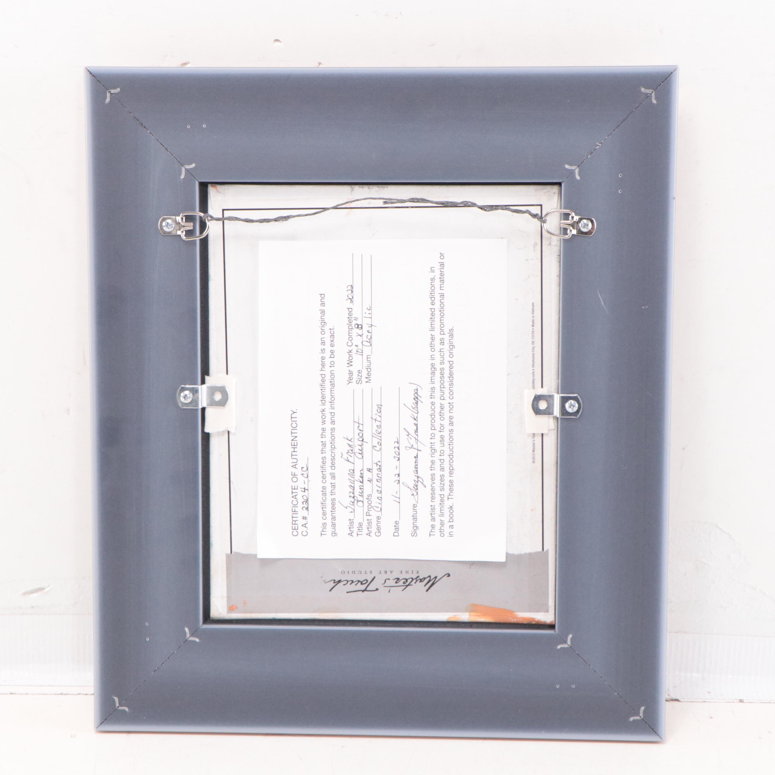 Sanna Acrylic Painting "Lunken Airport," 2022