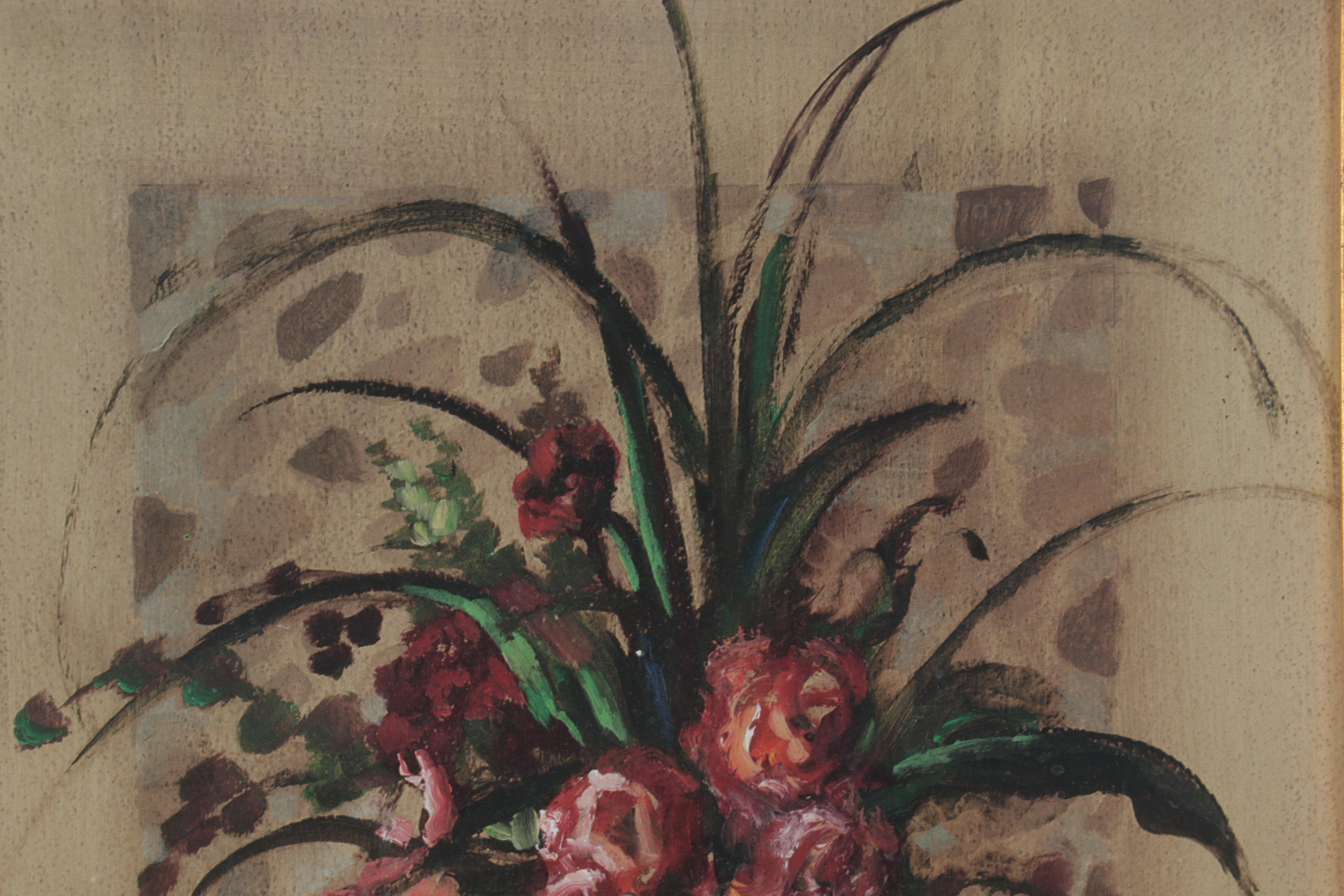 Floral Still Life Offset Lithographs, Circa 2000