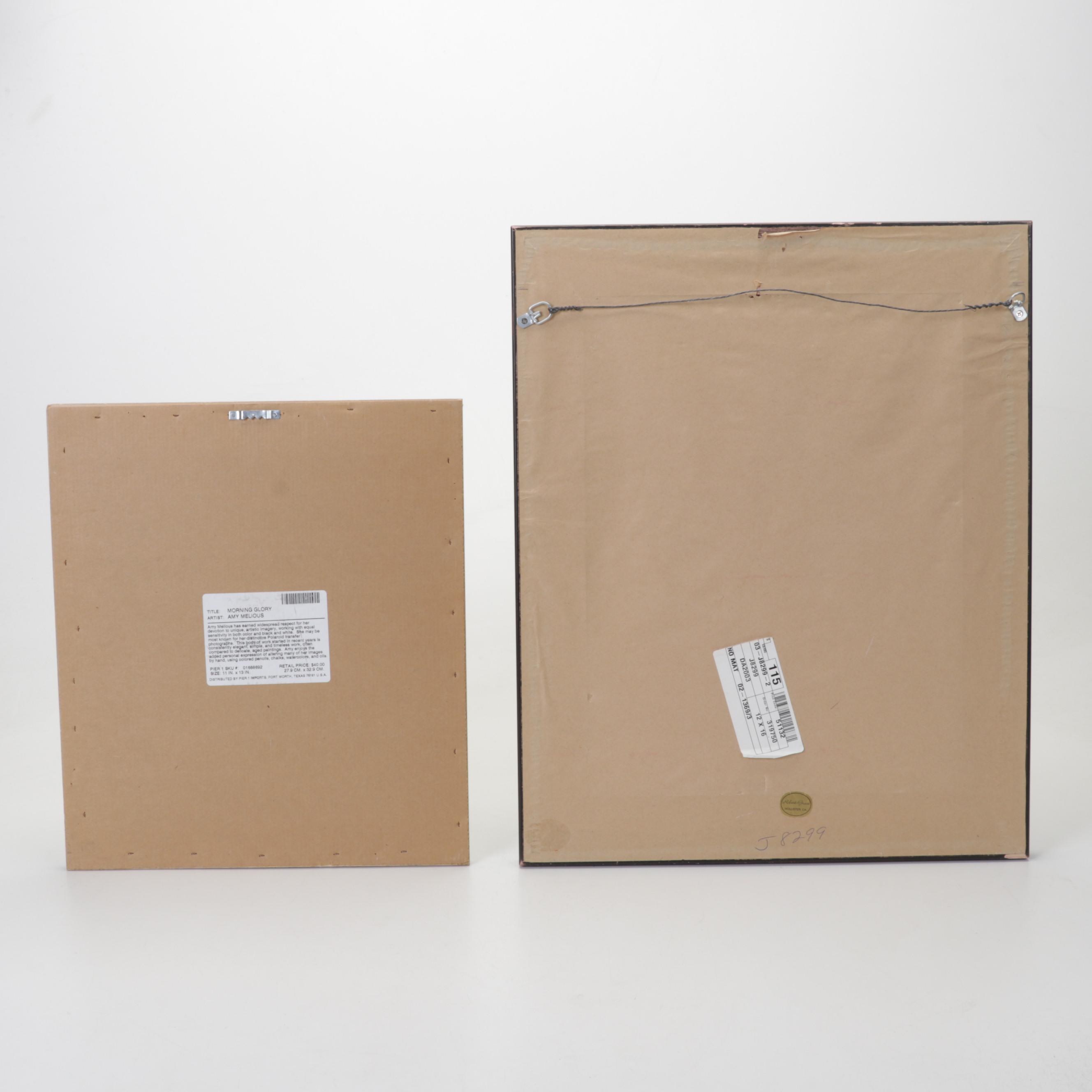 Floral Still Life Offset Lithographs, Circa 2000