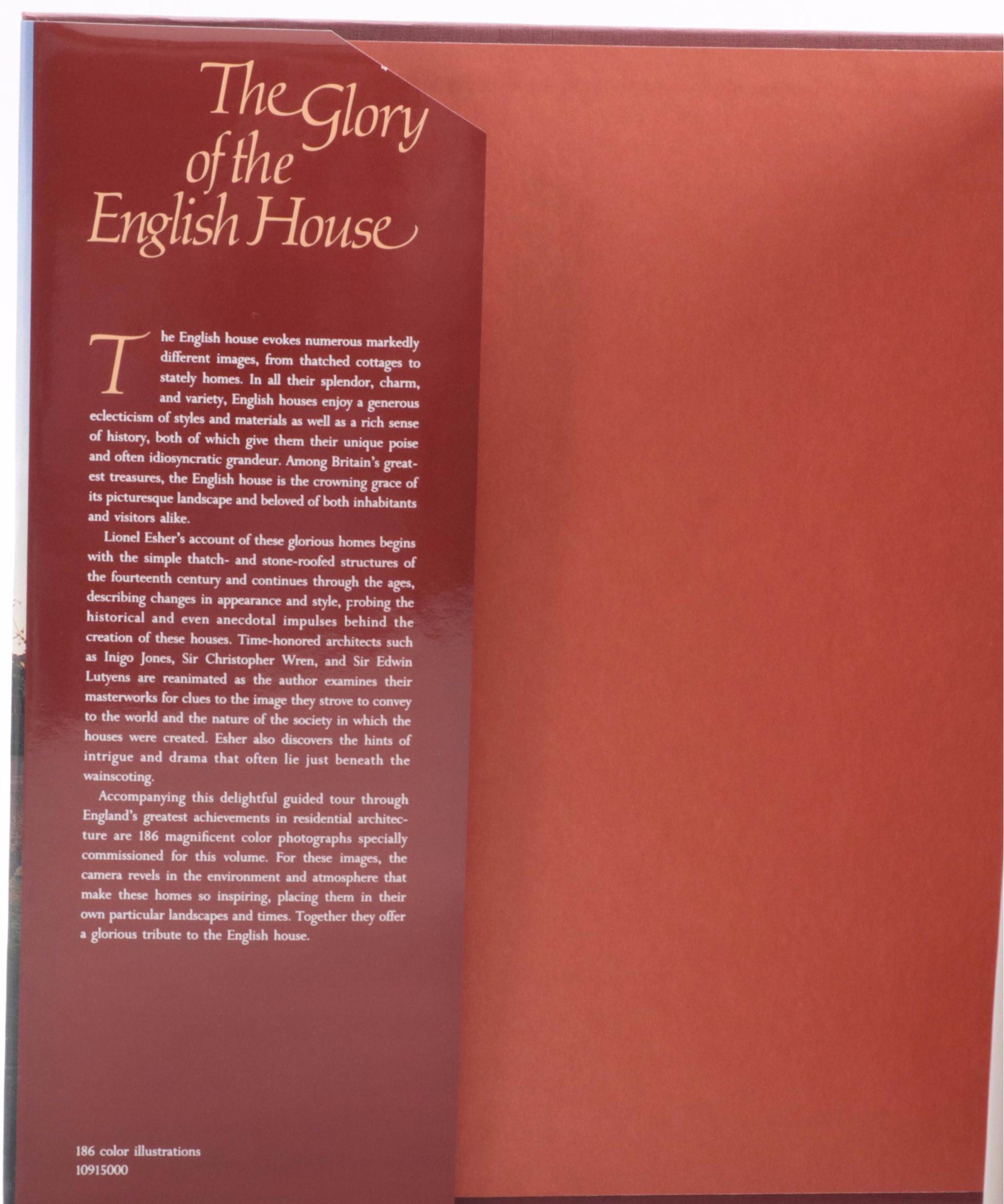 First American Edition "The Glory of the English House" by Lionel Esher and More