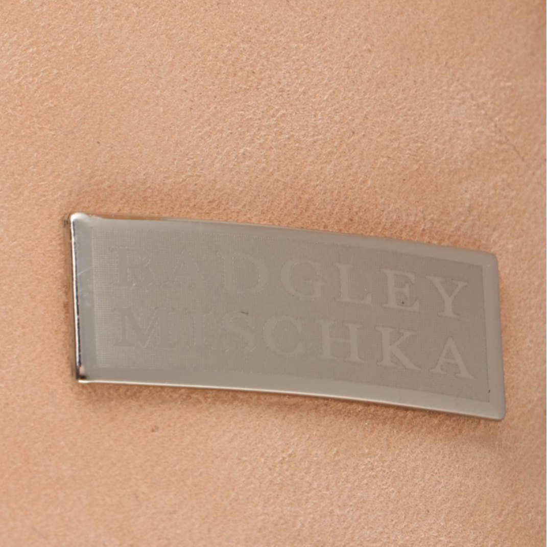 Badgley Mischka Embellished Peep-Toe Pumps in Satin