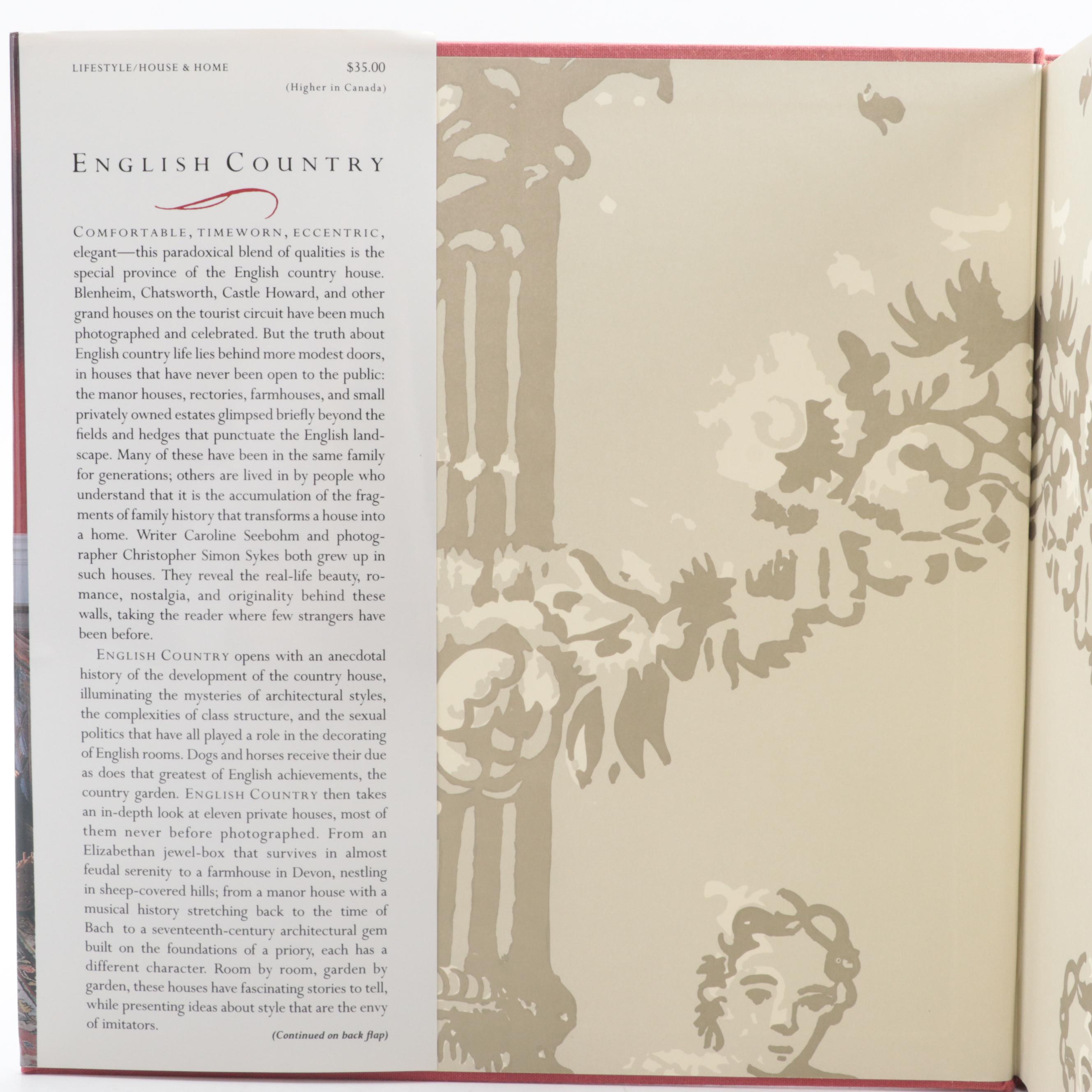 First American Edition "The Glory of the English House" by Lionel Esher and More