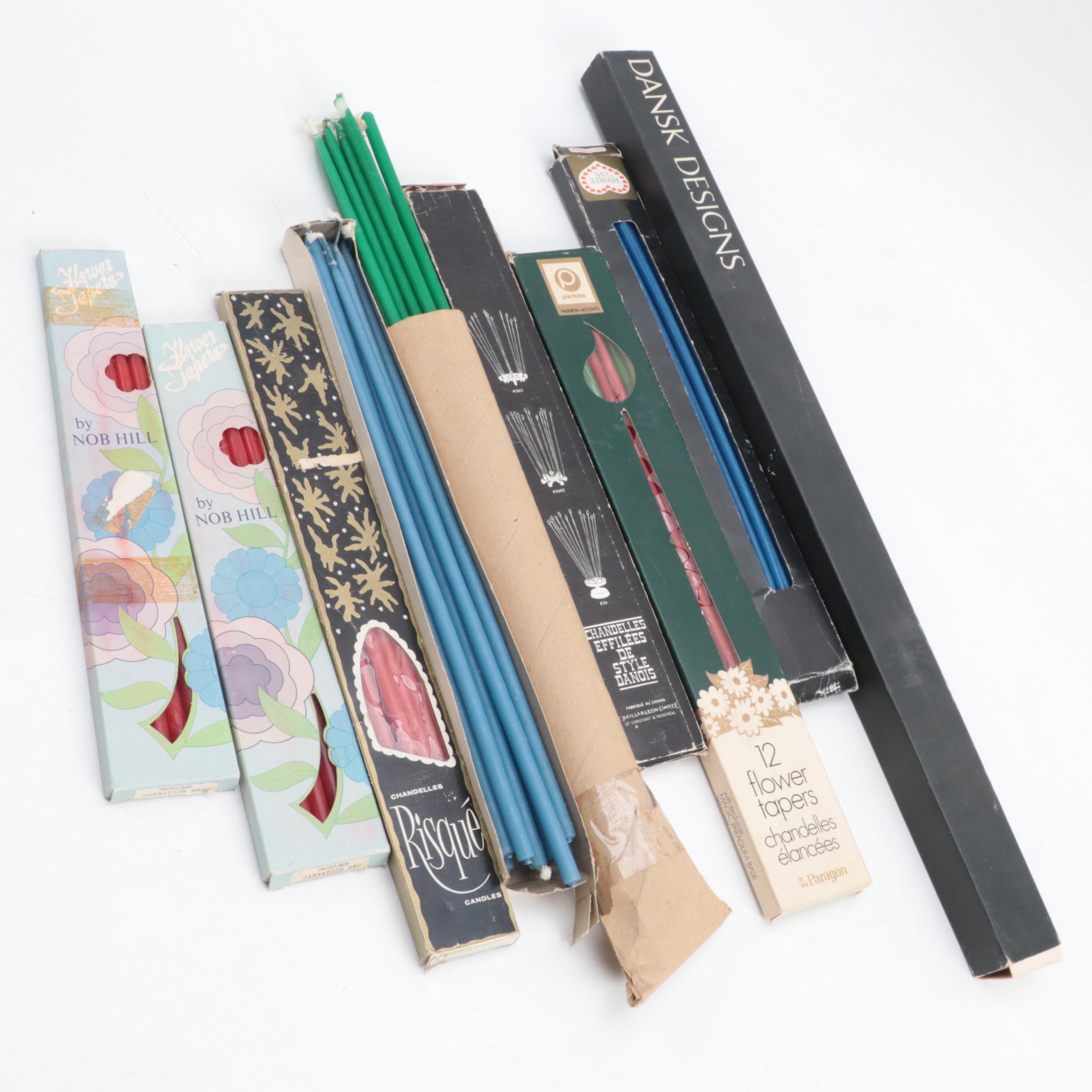 Jens Quistgaard for Dansk Metal Candle Holders with Taper Candles