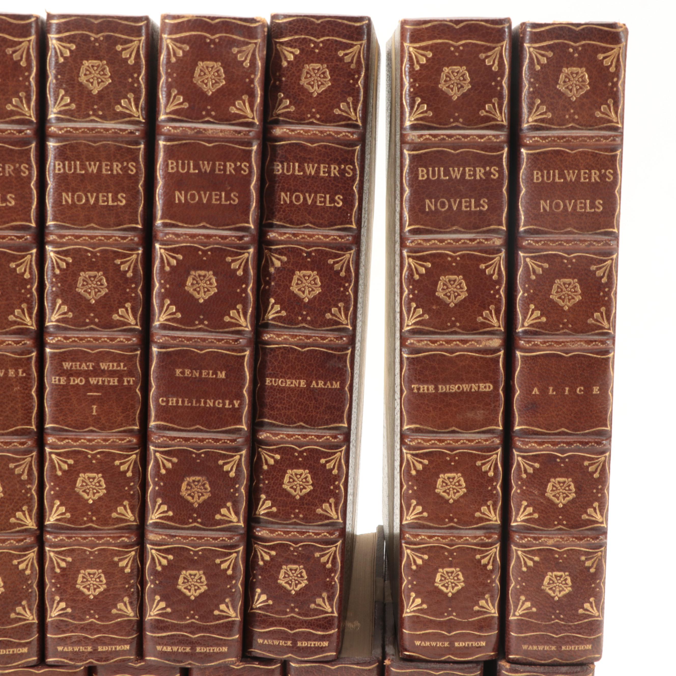 Limited Warwick Edition "Bulwer's Novels" Thirty-Two Volume Set, Circa 1900