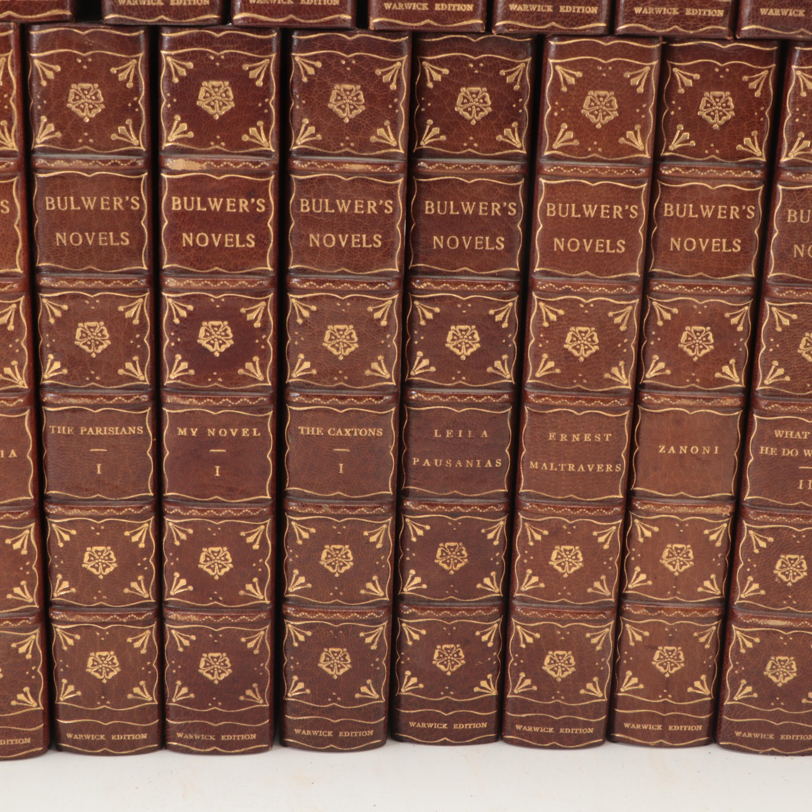 Limited Warwick Edition "Bulwer's Novels" Thirty-Two Volume Set, Circa 1900