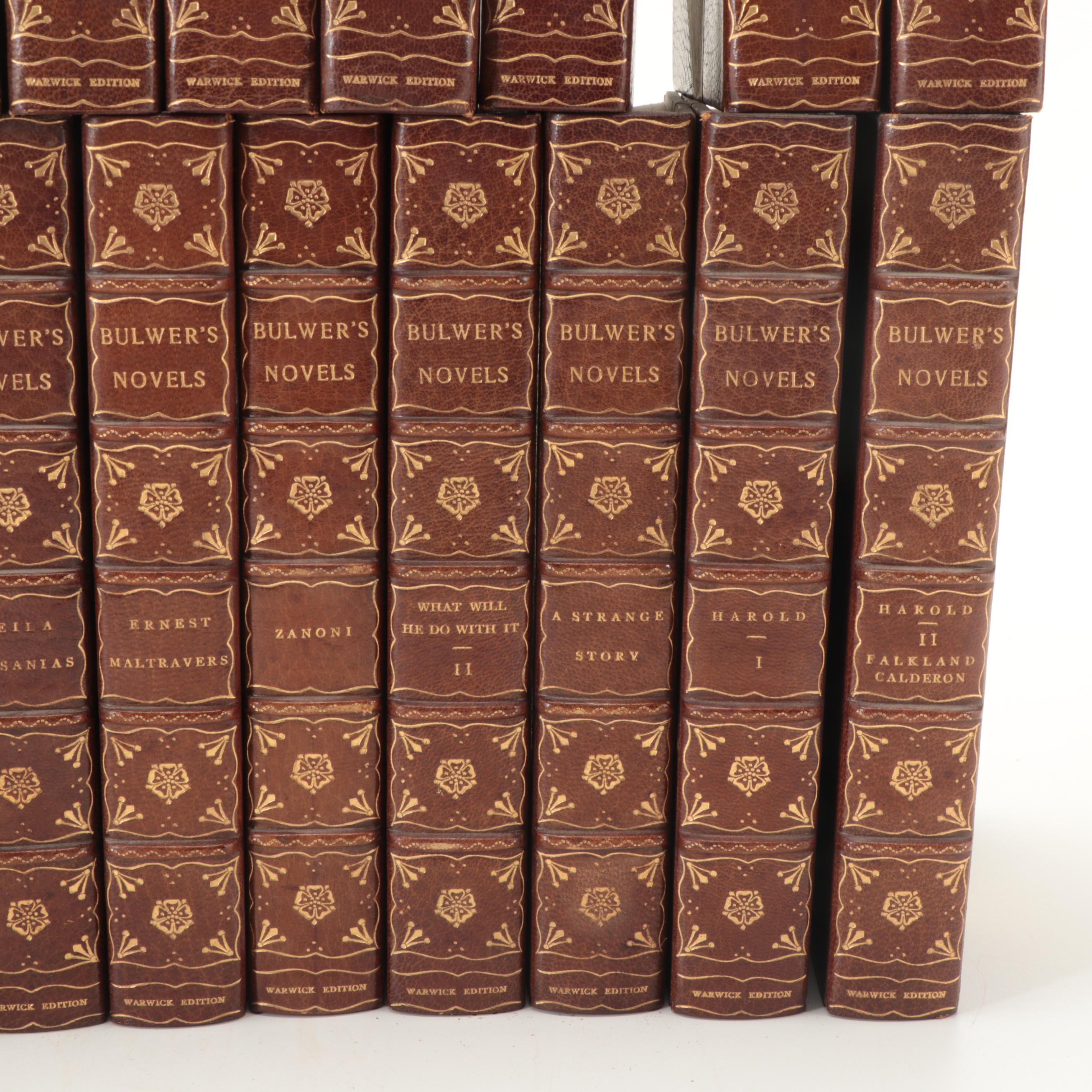 Limited Warwick Edition "Bulwer's Novels" Thirty-Two Volume Set, Circa 1900