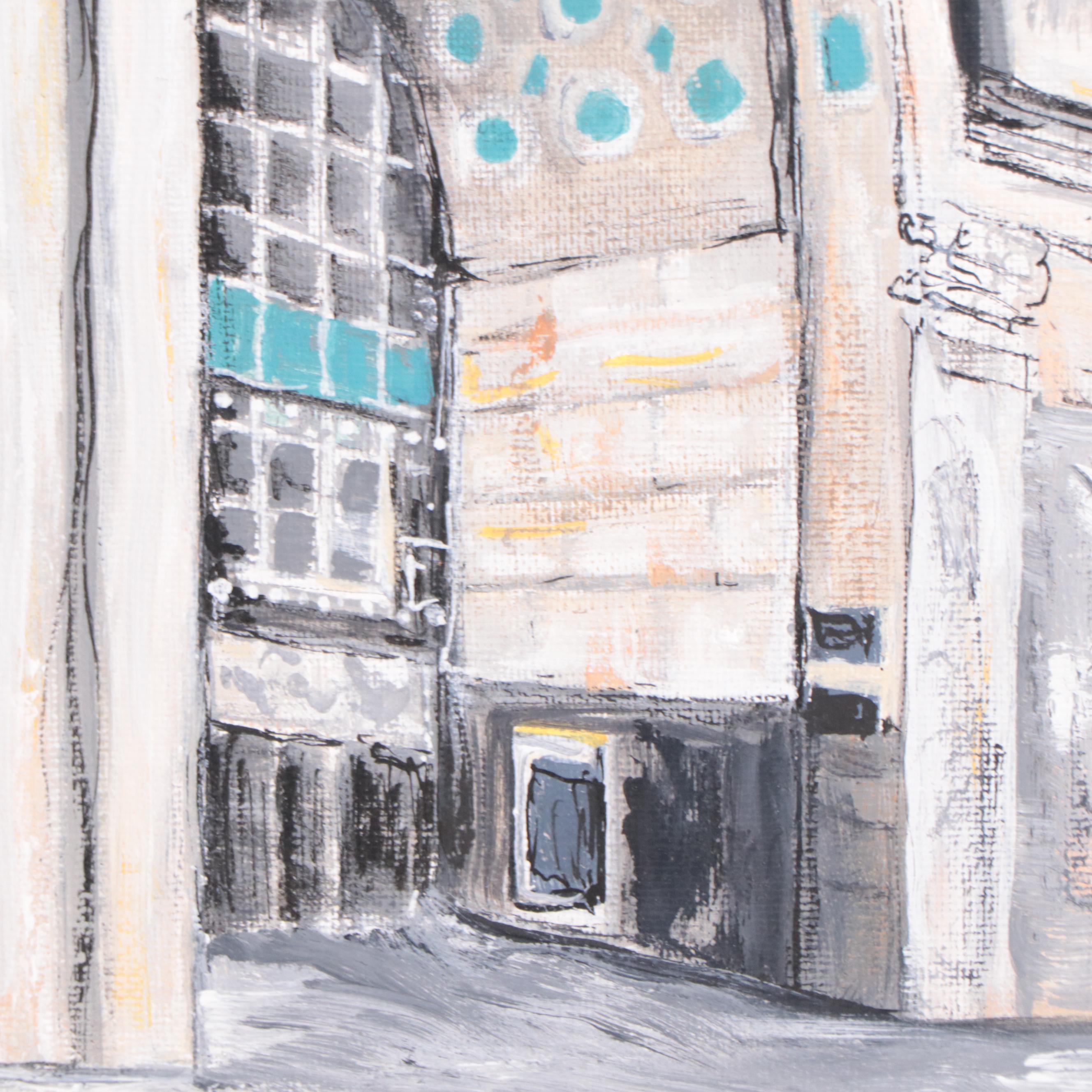 Sanna Acrylic Painting "4th Street Entrance - Dixie Terminal," 2022