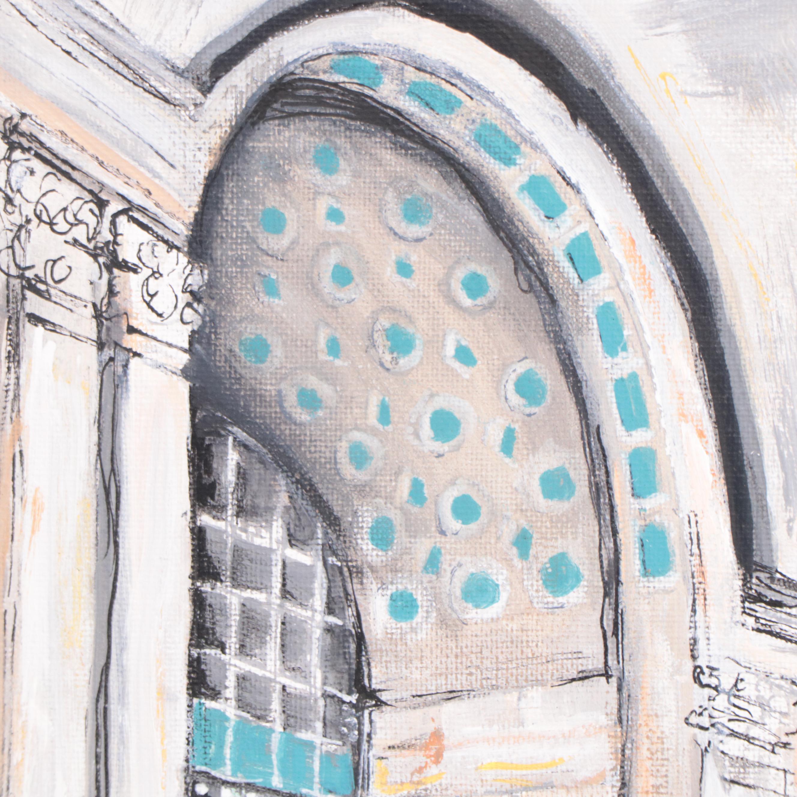 Sanna Acrylic Painting "4th Street Entrance - Dixie Terminal," 2022