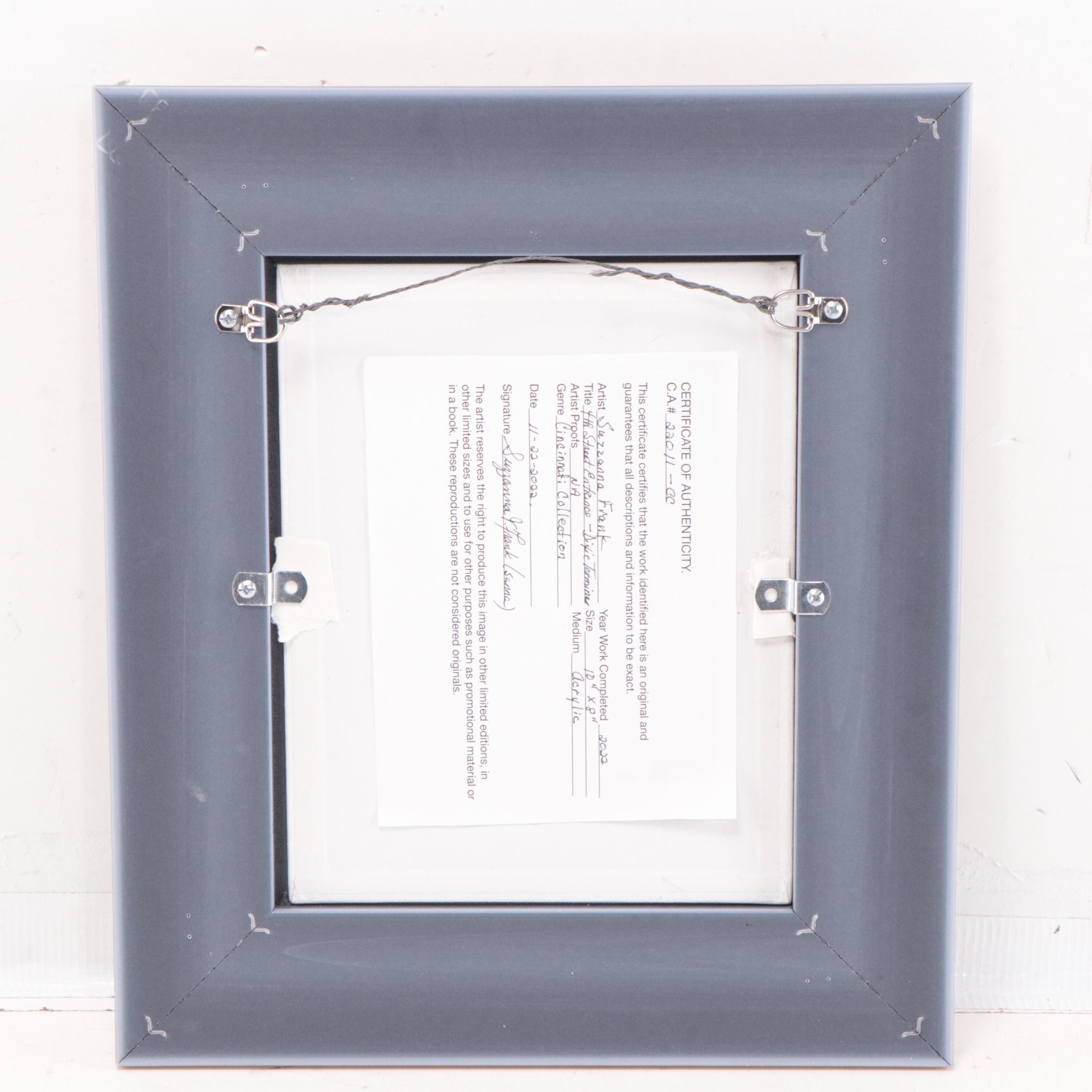 Sanna Acrylic Painting "4th Street Entrance - Dixie Terminal," 2022