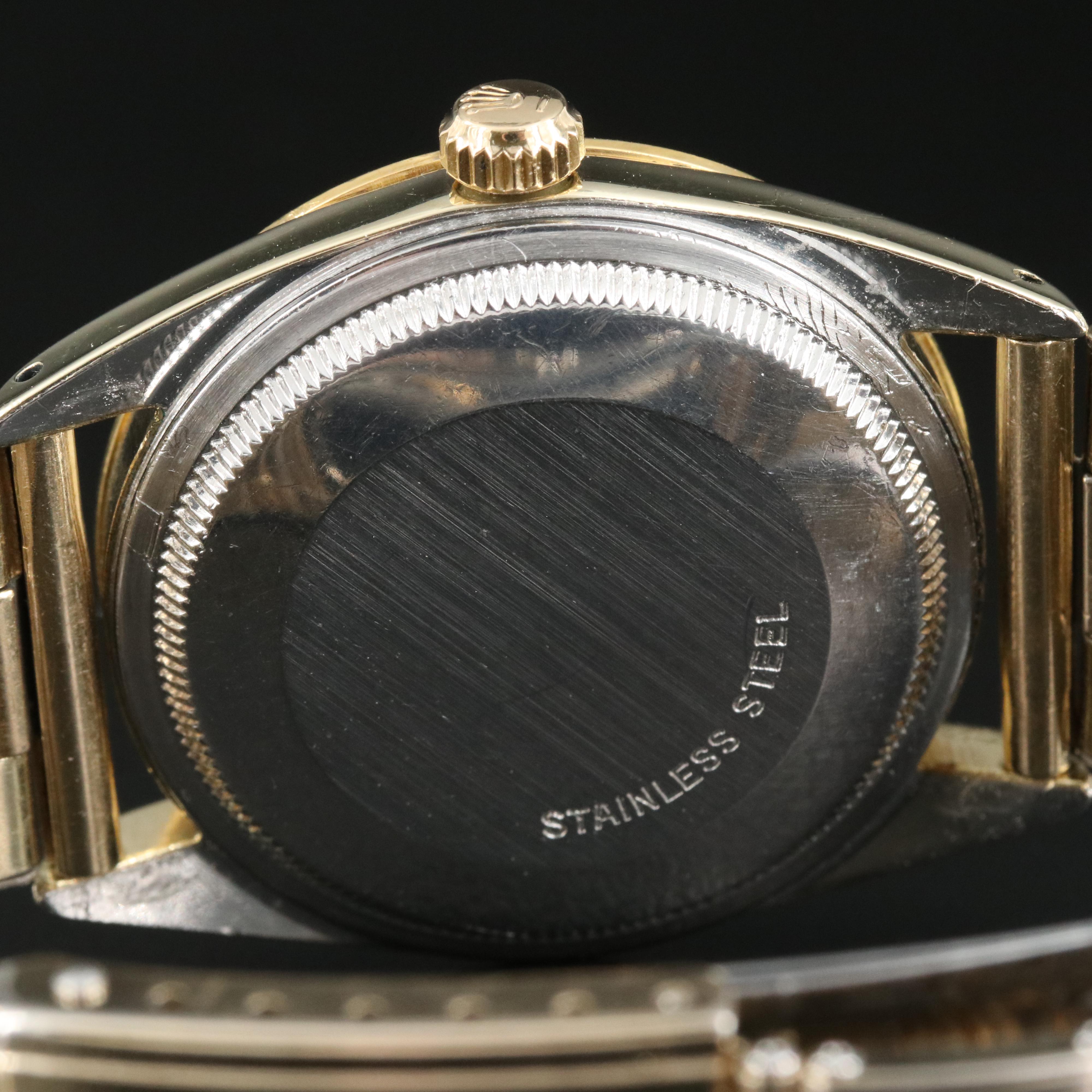 Rolex Oyster Perpetual Date Gold Shell Watch