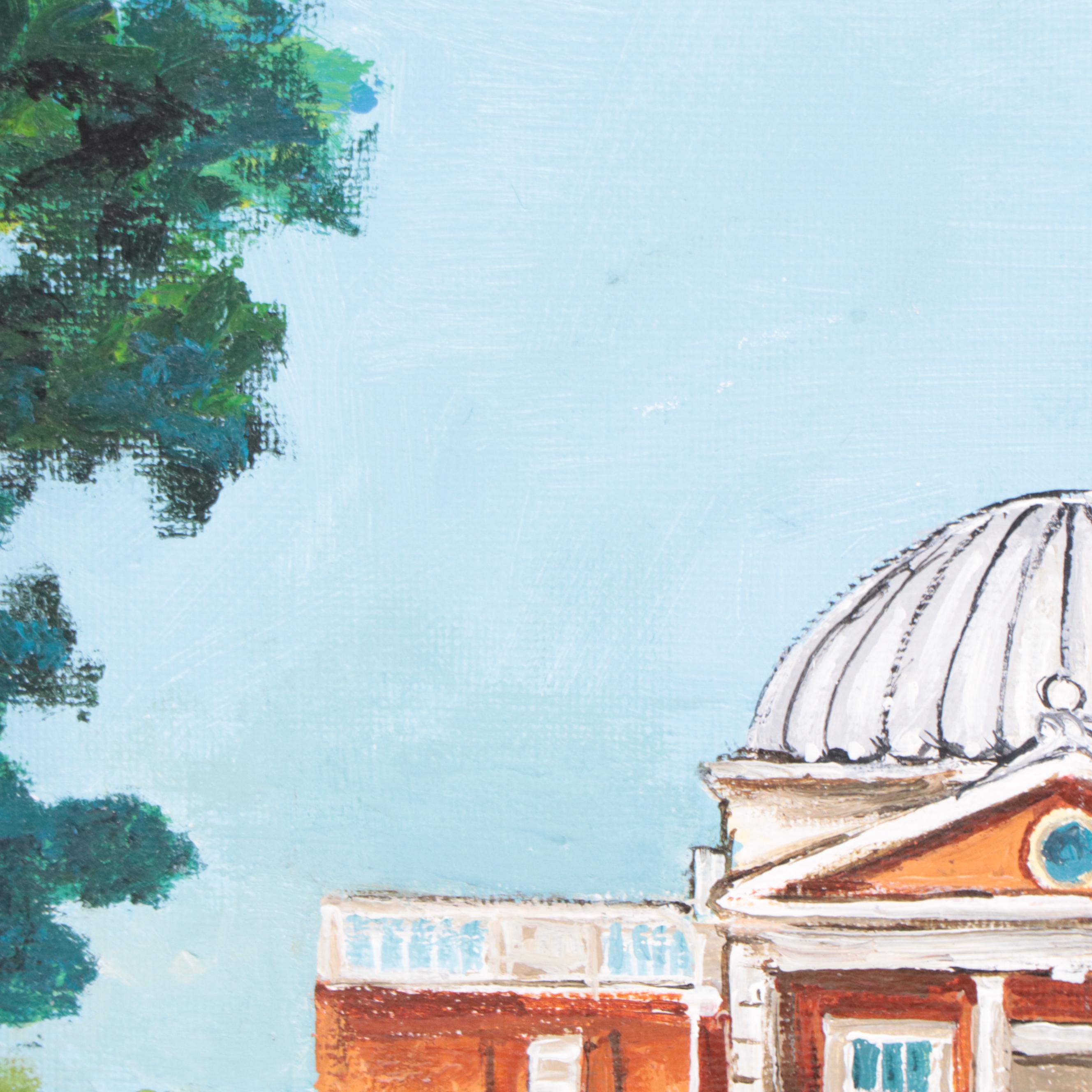 Sanna Acrylic Painting "Observatory," 2022