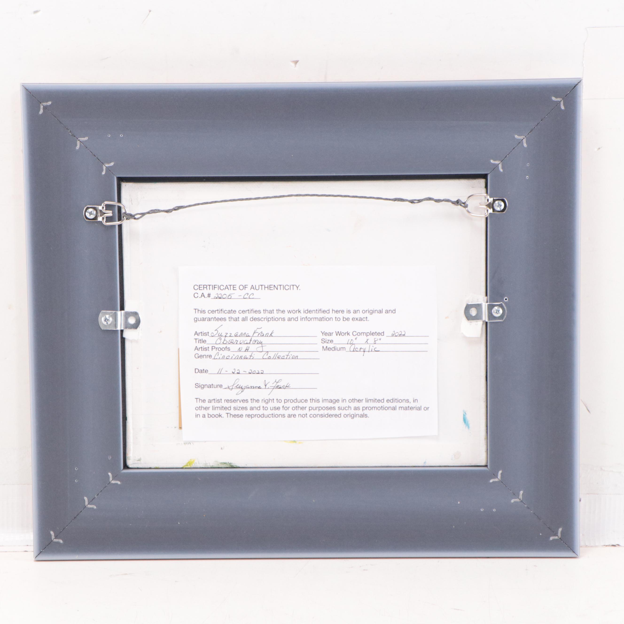 Sanna Acrylic Painting "Observatory," 2022