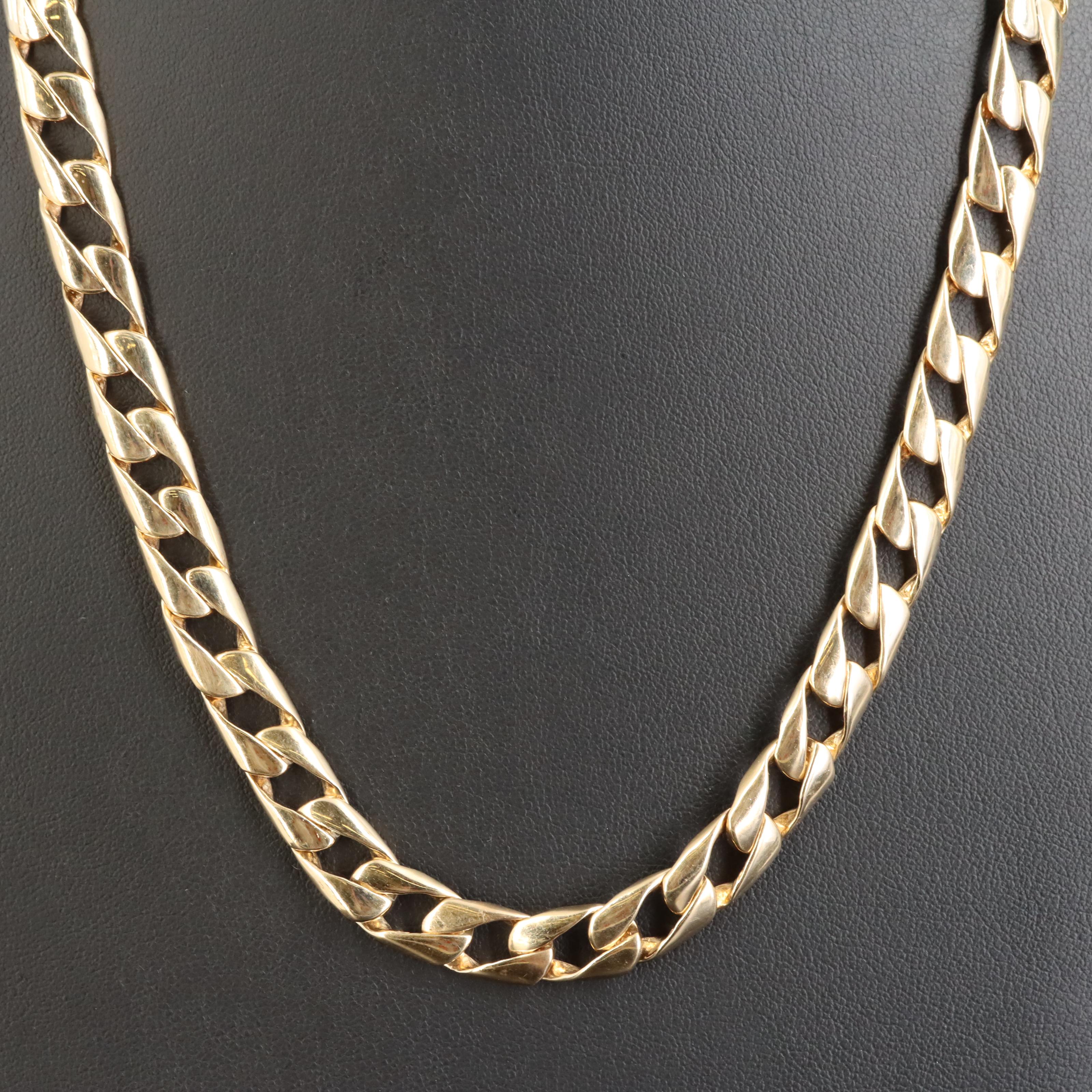 14K Curb Chain Necklace