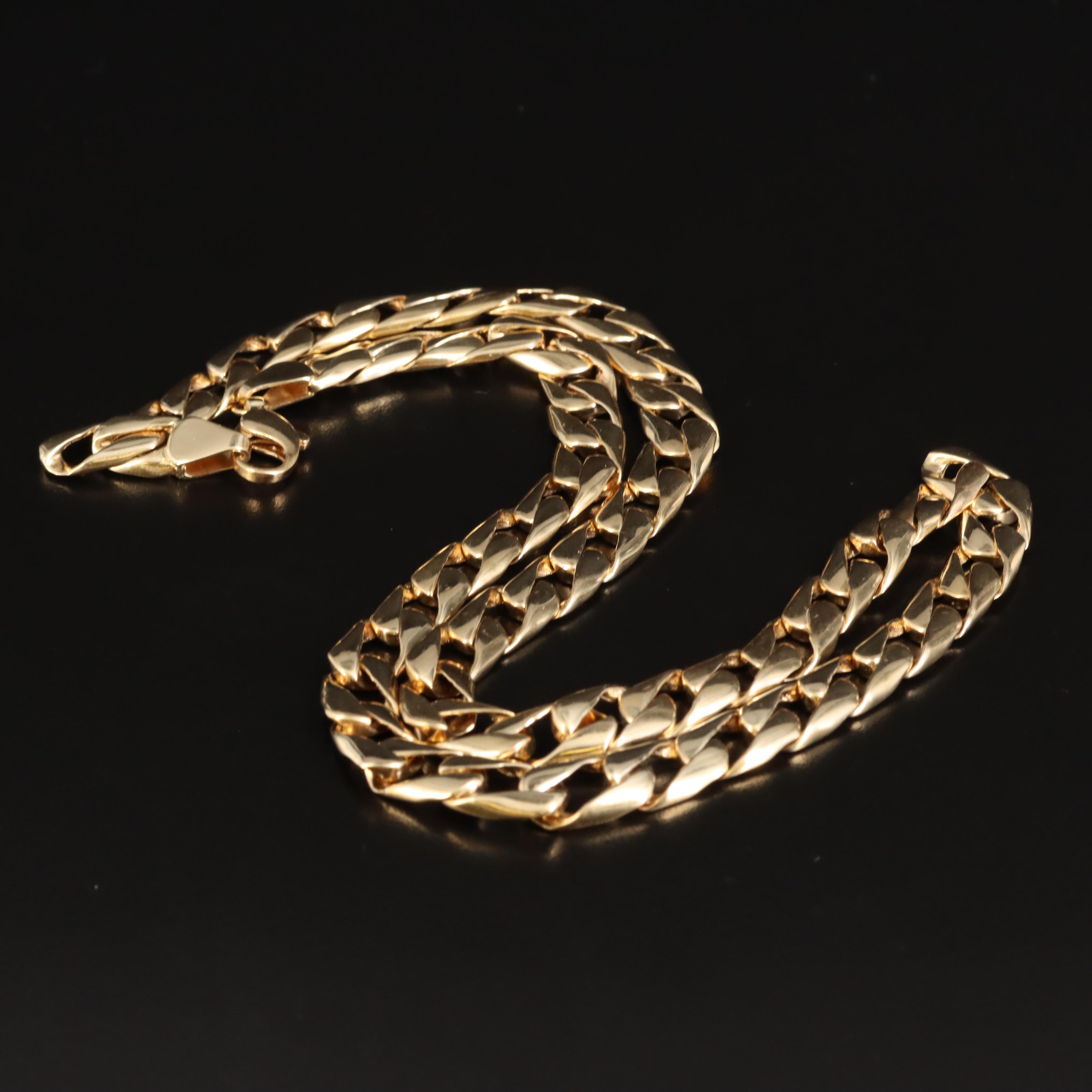 14K Curb Chain Necklace