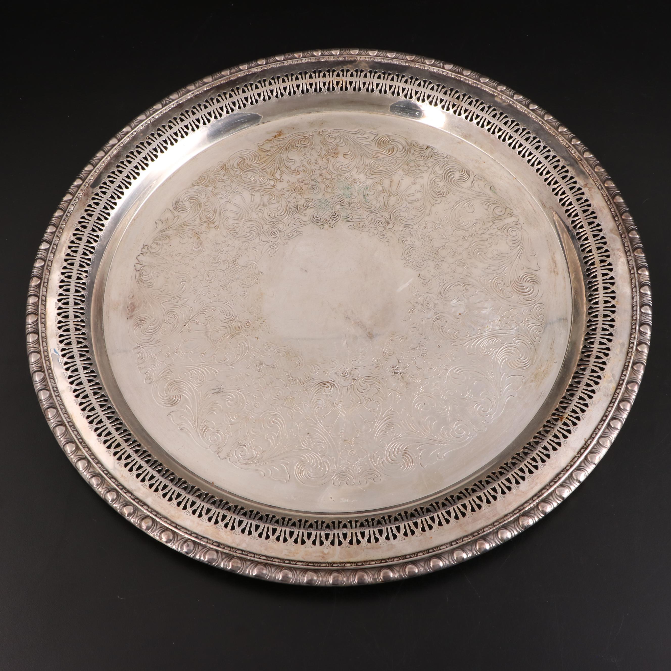 Roger's & Bro and Other Silver Plate Serving Pieces, Mid to Late 20th Century