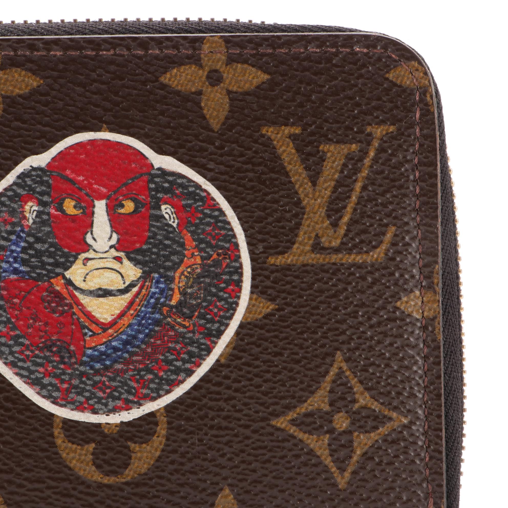 Louis Vuitton x Kansai Yamamoto Daruma Kabuki Monogram Zippy Wallet
