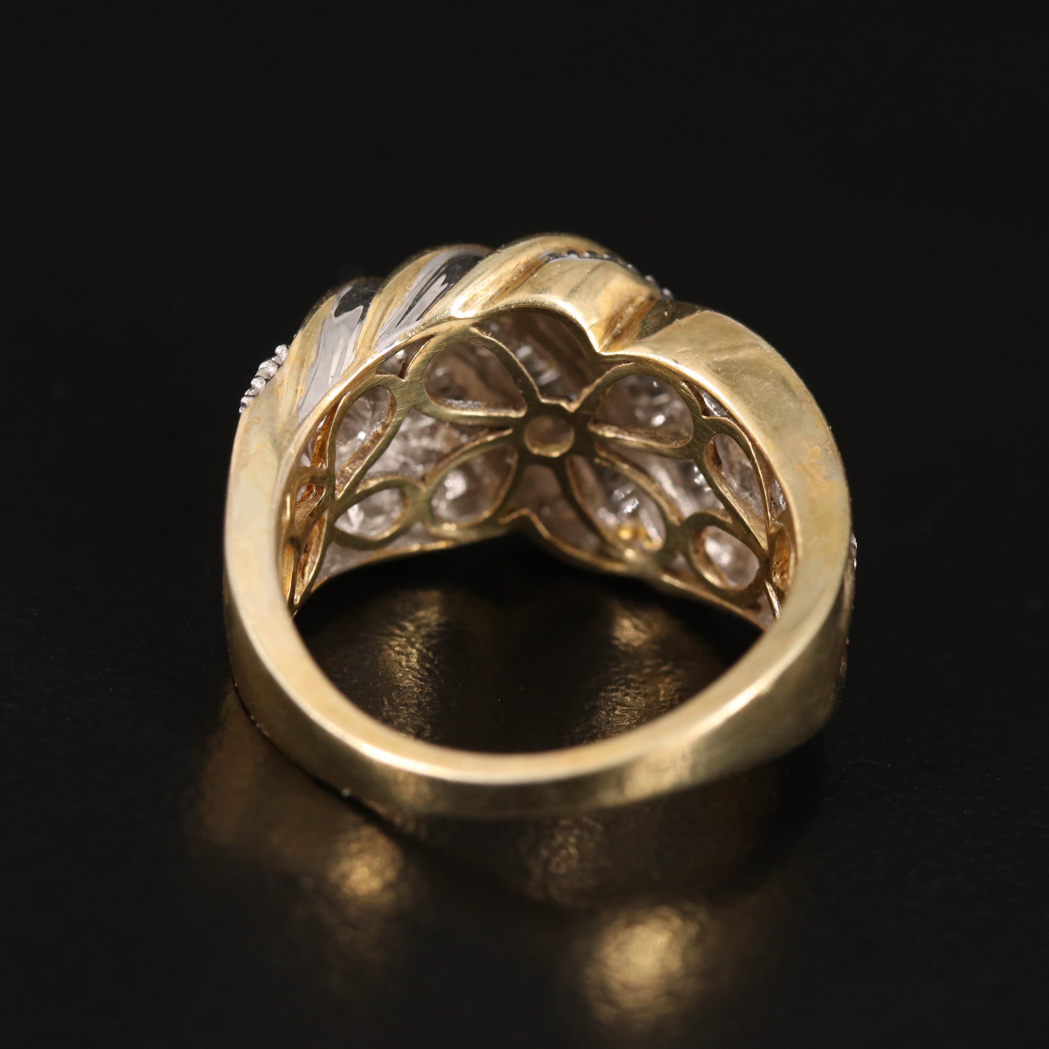 Diamond Crossover Ring in Sterling