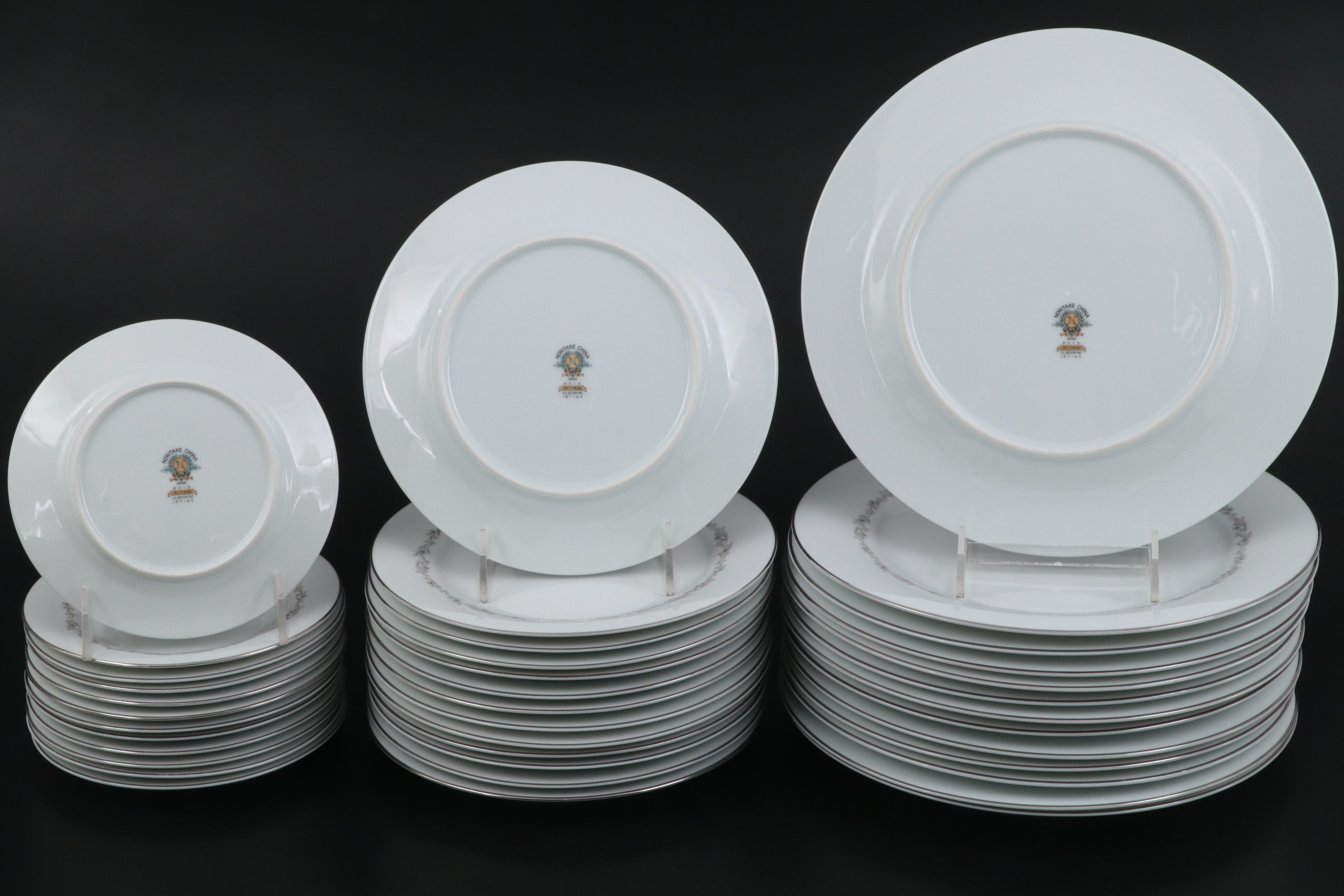 Noritake "Crestmont" Dinnerware and Serving Accessories, Mid to Late 20th C.