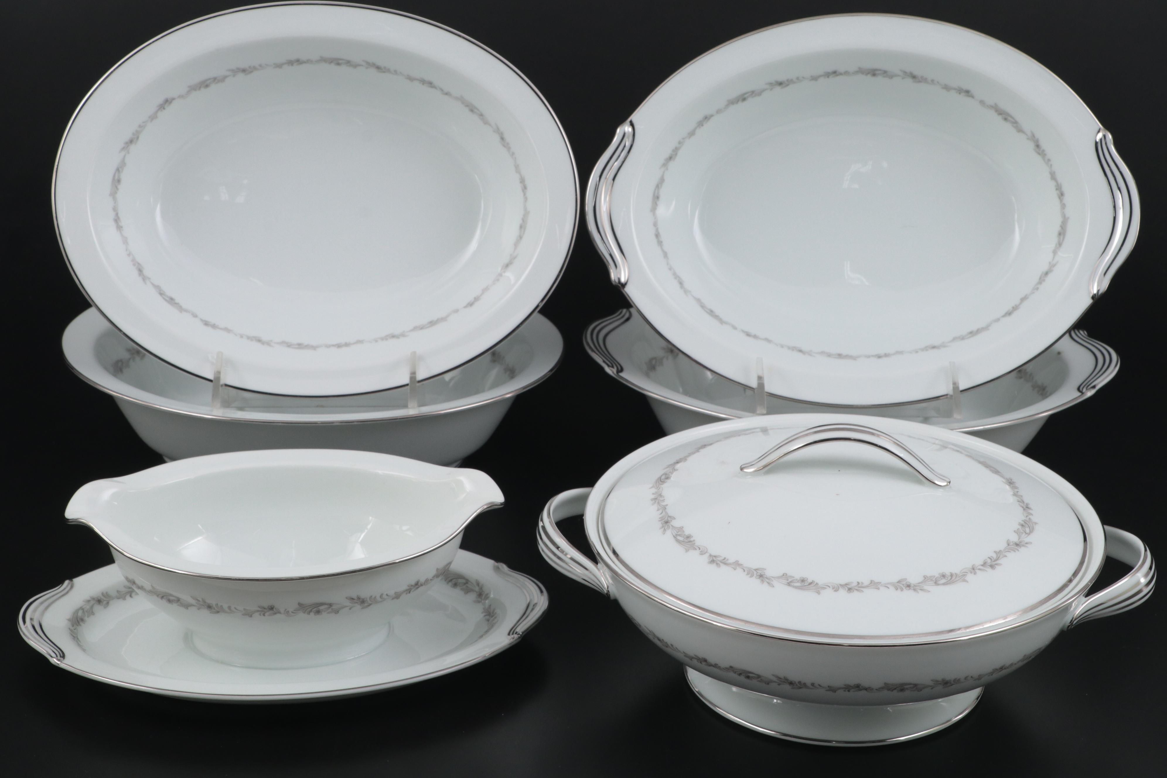 Noritake "Crestmont" Dinnerware and Serving Accessories, Mid to Late 20th C.