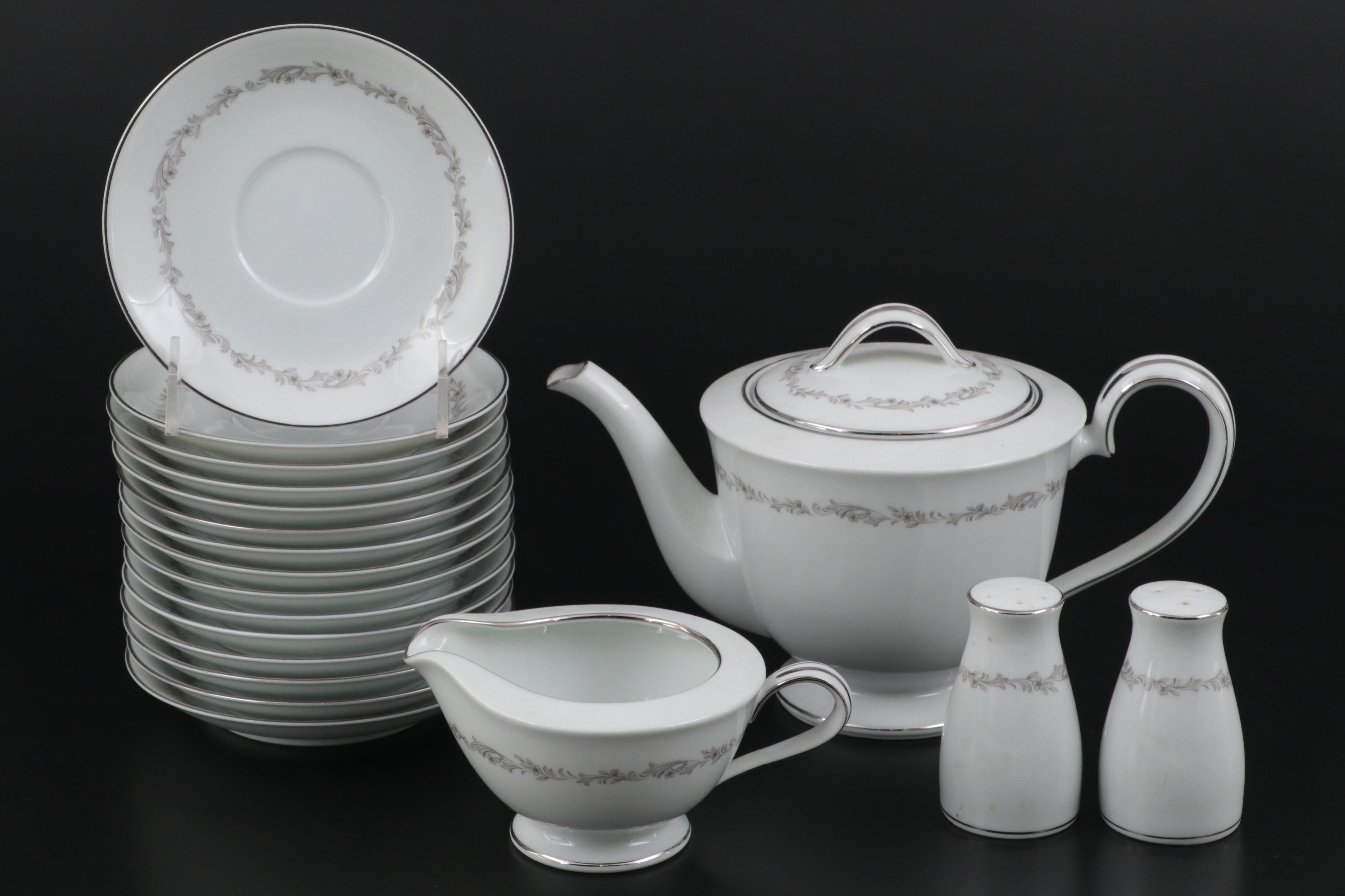 Noritake "Crestmont" Dinnerware and Serving Accessories, Mid to Late 20th C.