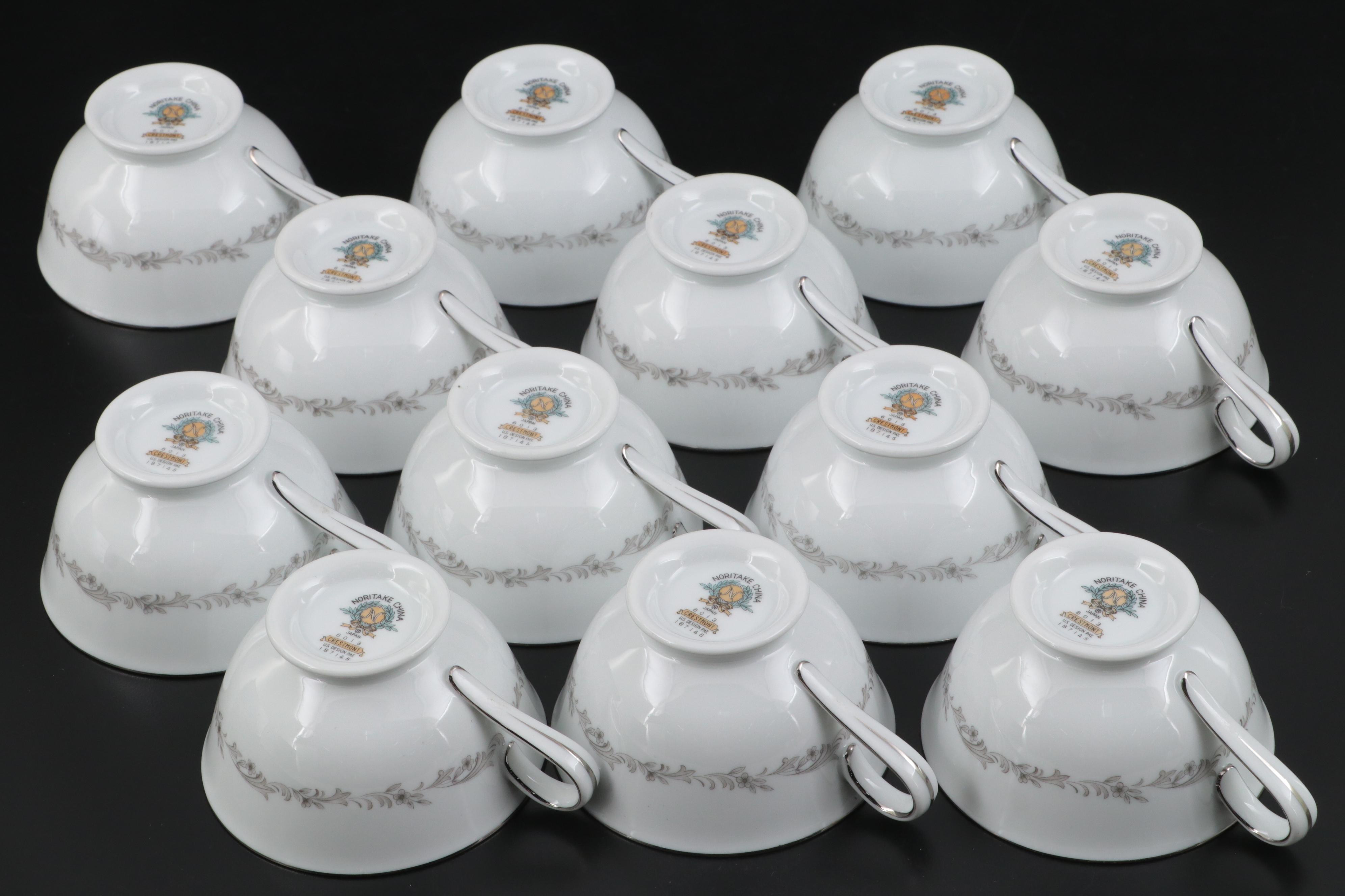 Noritake "Crestmont" Dinnerware and Serving Accessories, Mid to Late 20th C.