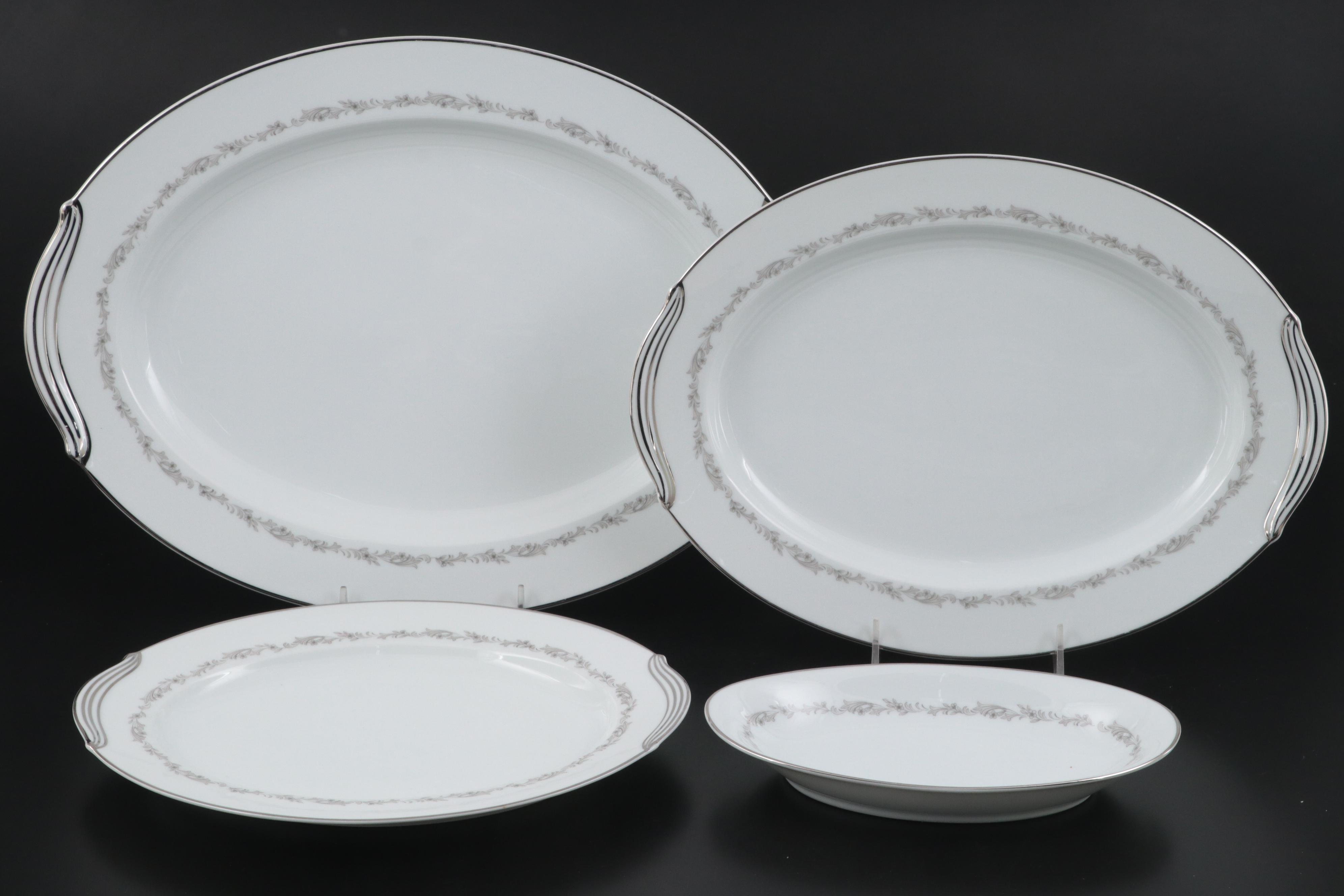 Noritake "Crestmont" Dinnerware and Serving Accessories, Mid to Late 20th C.