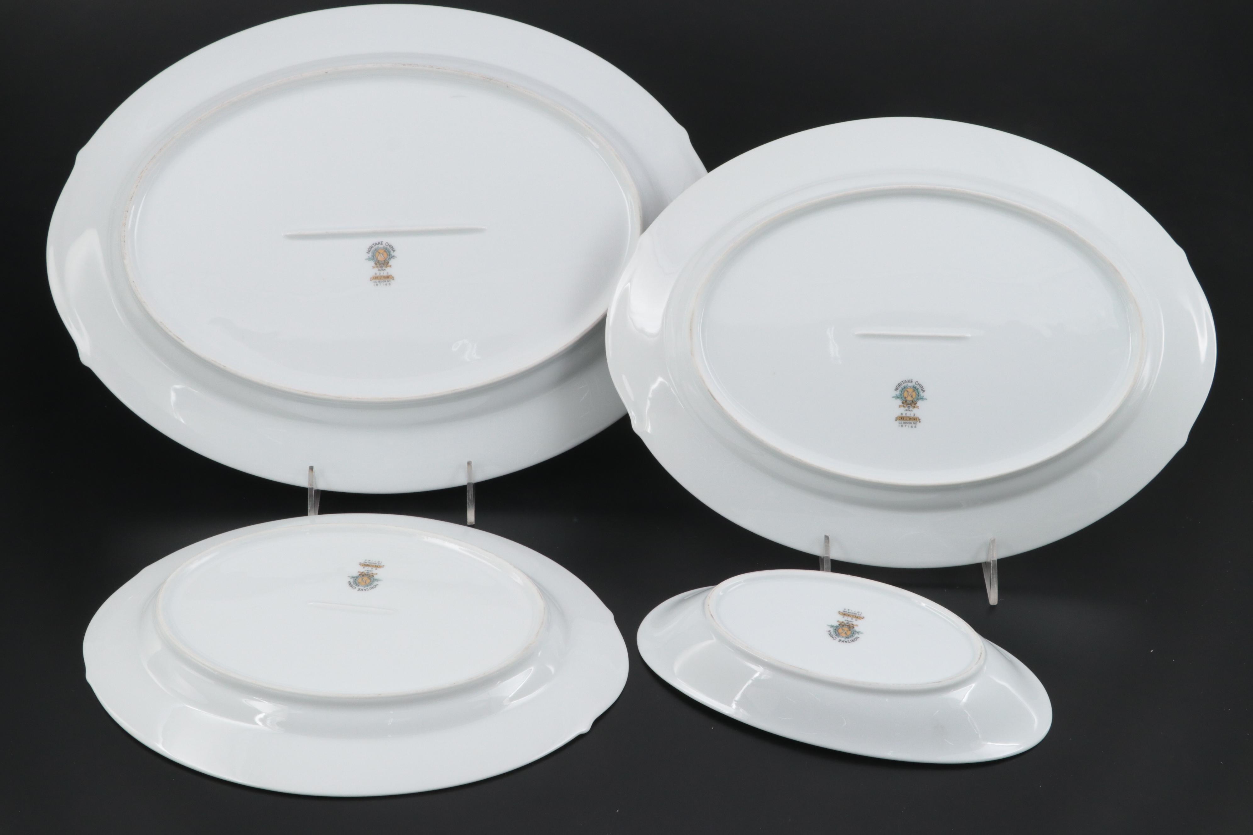 Noritake "Crestmont" Dinnerware and Serving Accessories, Mid to Late 20th C.