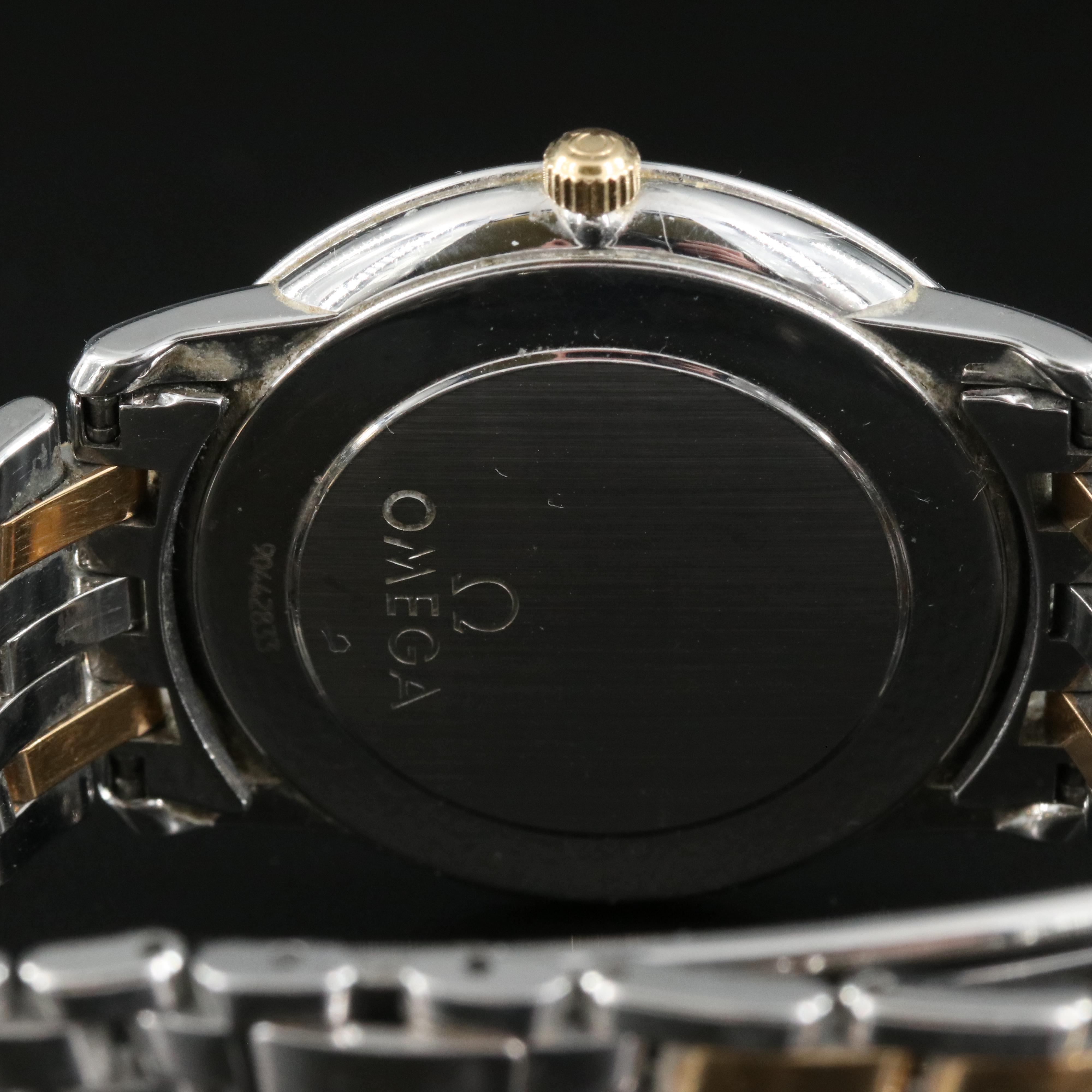 18K and Stainless Steel Omega DeVille Prestige Watch