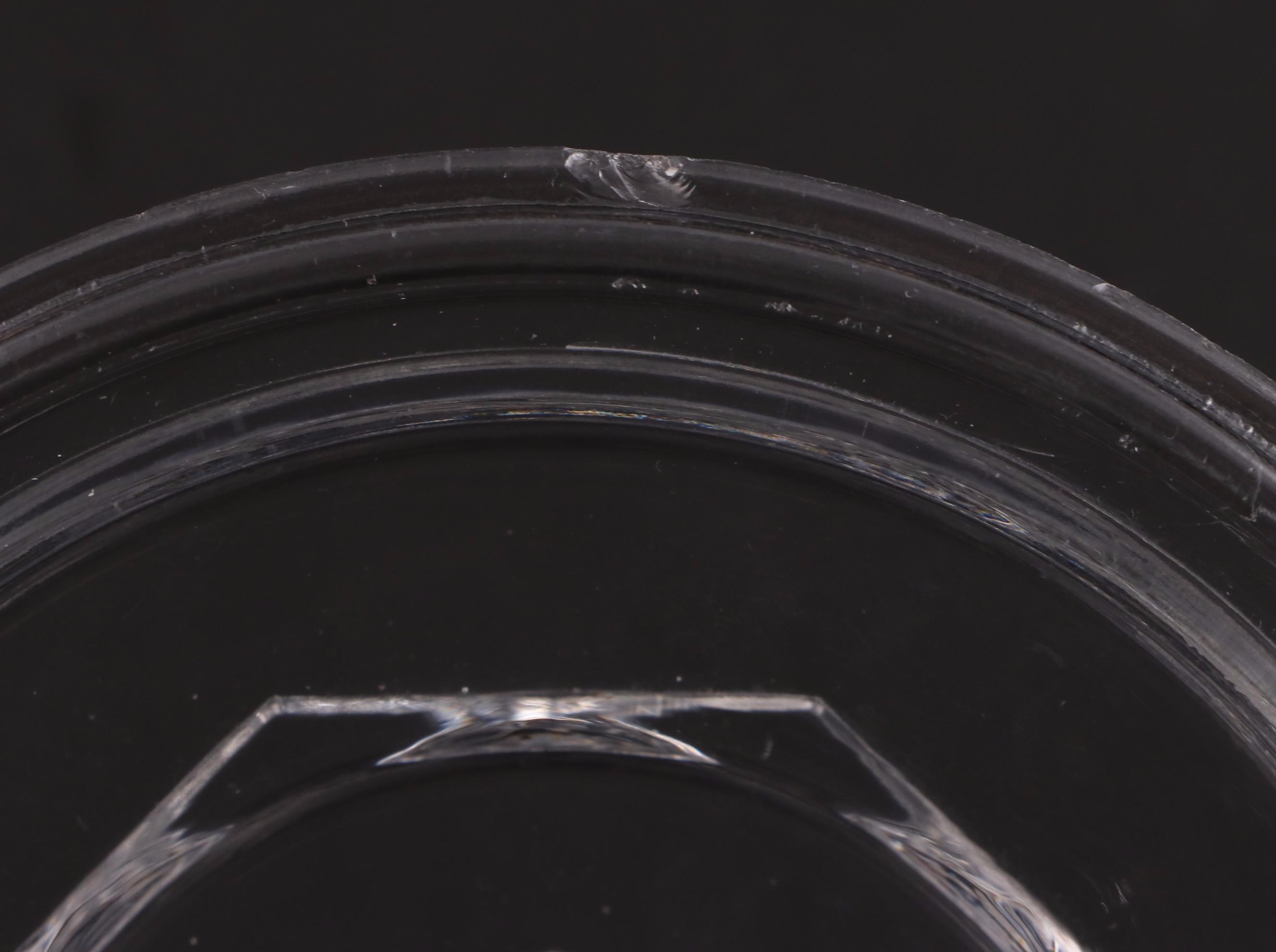 Art Deco Pressed Glass Lidded Vanity Box, Early 20th Century