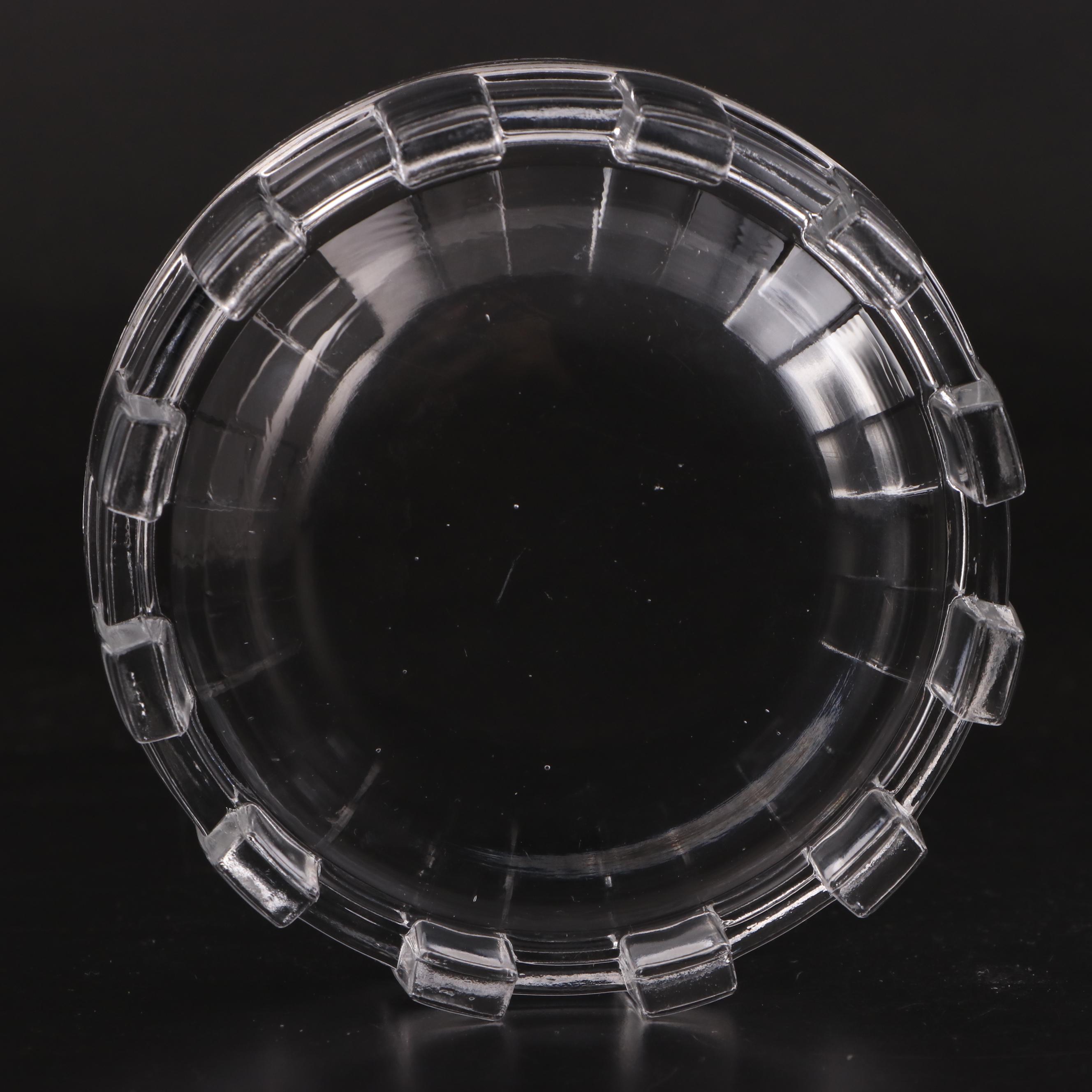 Art Deco Pressed Glass Lidded Vanity Box, Early 20th Century