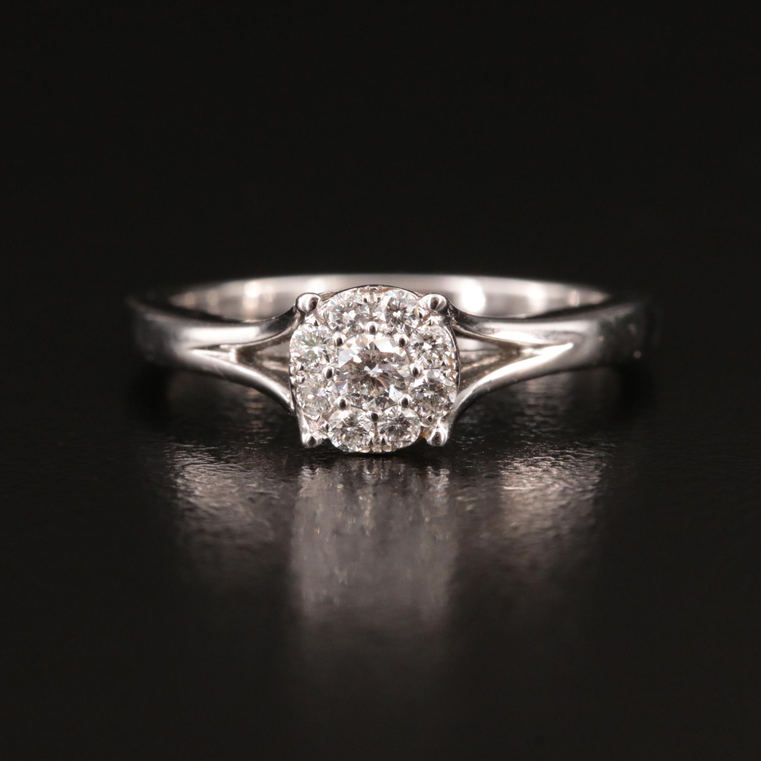 10K 0.25 CTW Diamond Ring