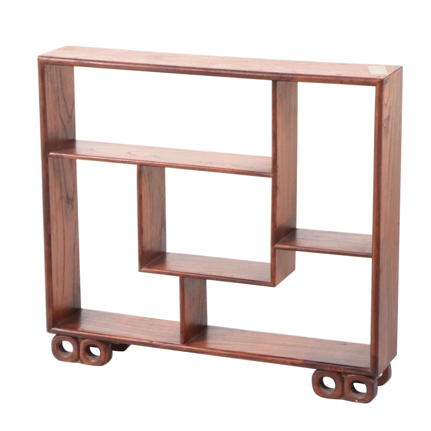 Chinese Rosewood Tao Decorative Bookcase