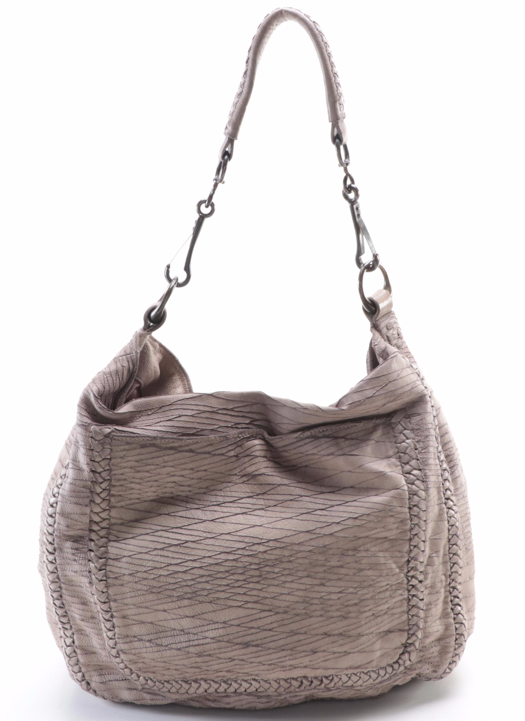 AllSaints Hobo Bag in Textured Leather and Via Spiga Flap Shoulder Bag