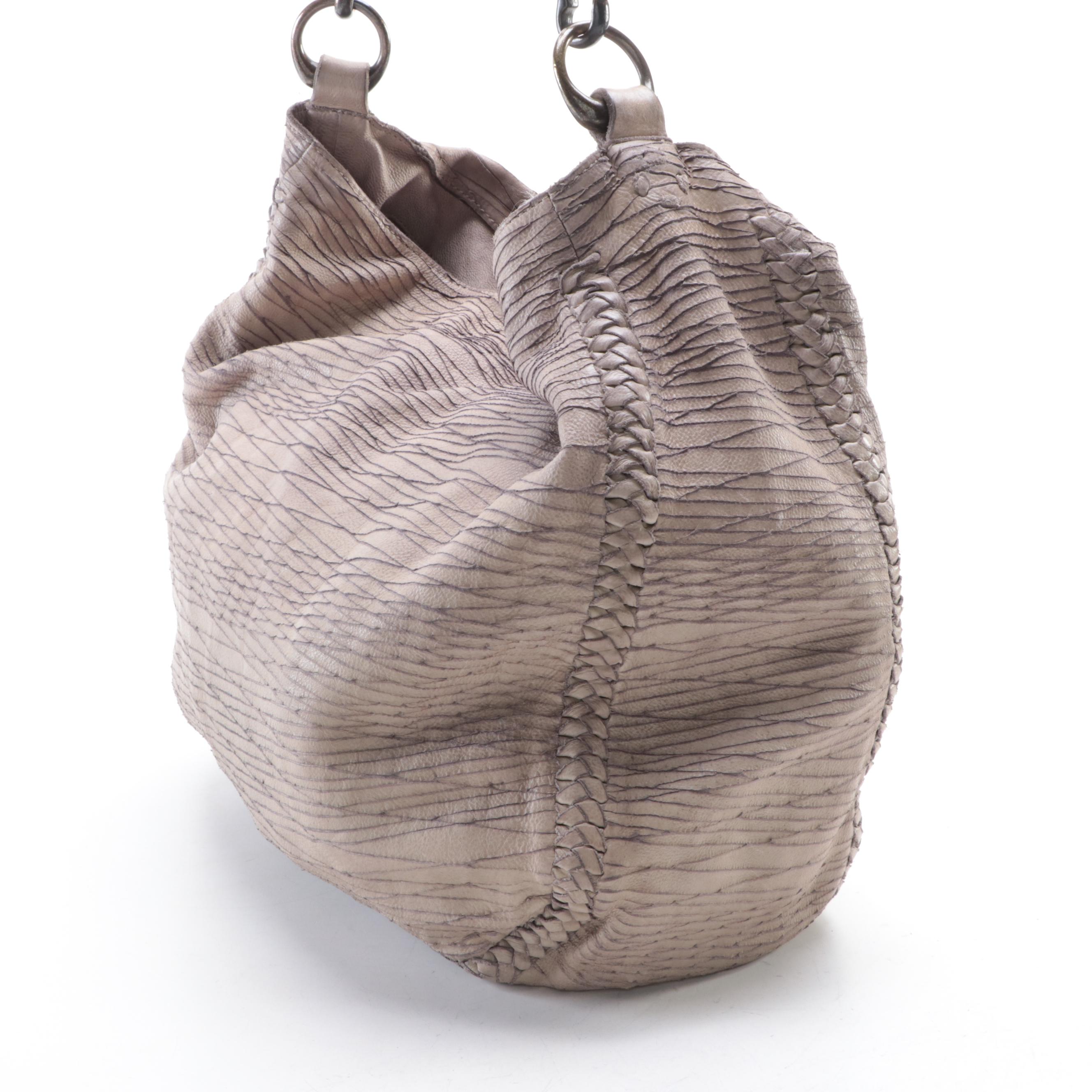 AllSaints Hobo Bag in Textured Leather and Via Spiga Flap Shoulder Bag