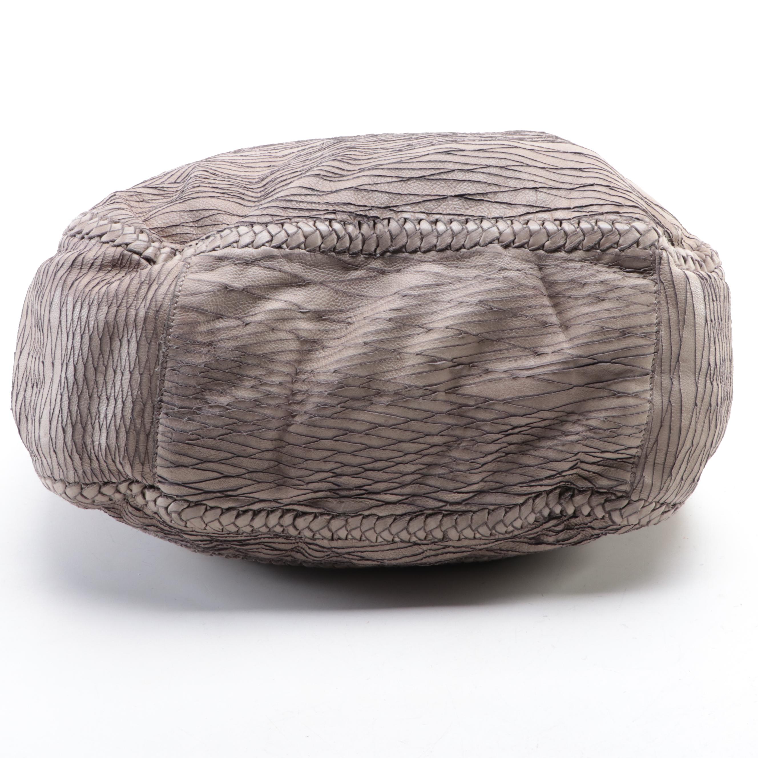 AllSaints Hobo Bag in Textured Leather and Via Spiga Flap Shoulder Bag