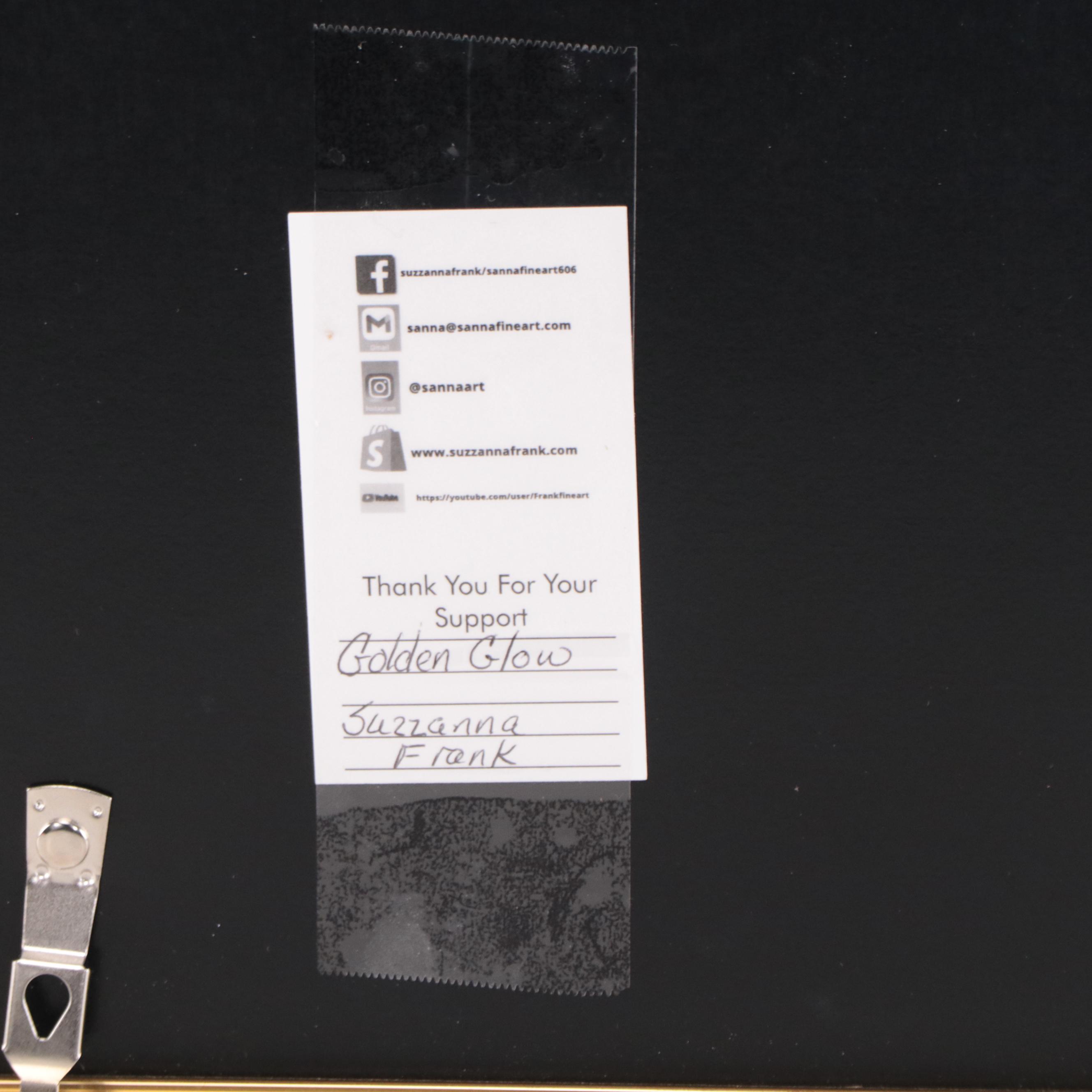 Sanna Abstract Acrylic Painting "Golden Glow"