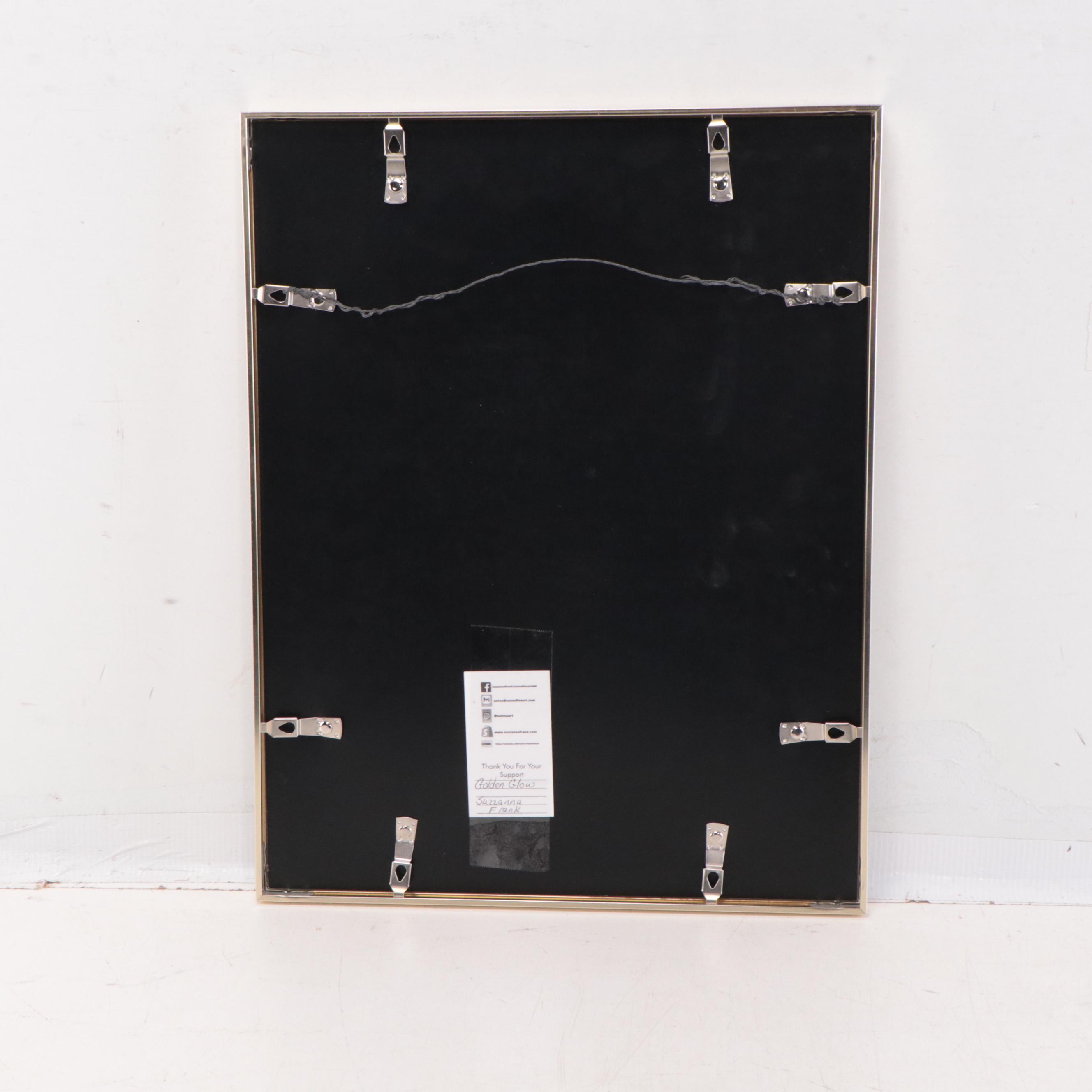 Sanna Abstract Acrylic Painting "Golden Glow"