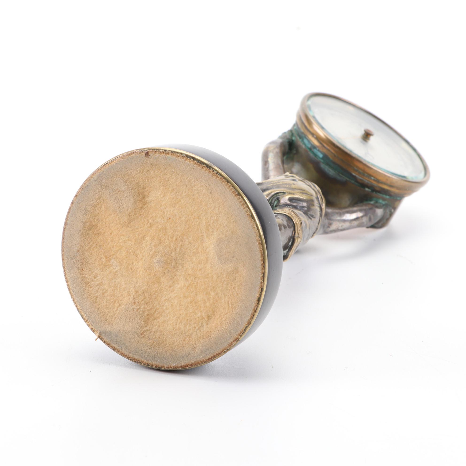 Susse Frères Bronze Pertuis, Naudet, Hulot & Bourgeois Barometer Thermometer