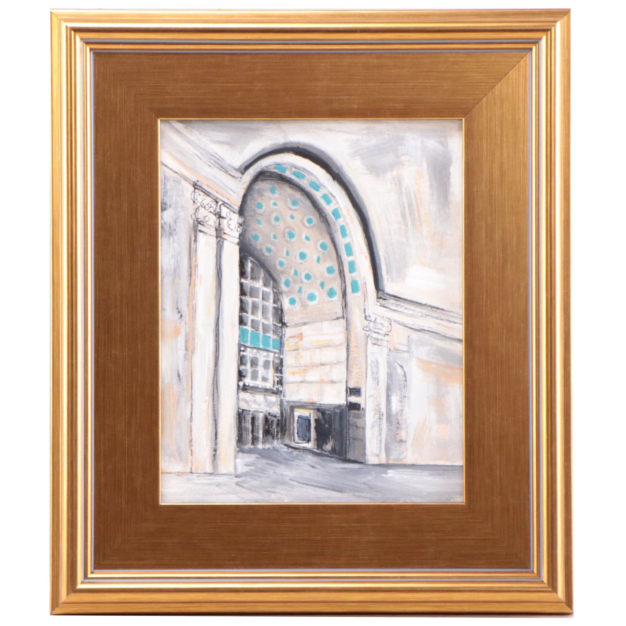 Sanna Acrylic Painting "4th Street Entrance - Dixie Terminal," 2022