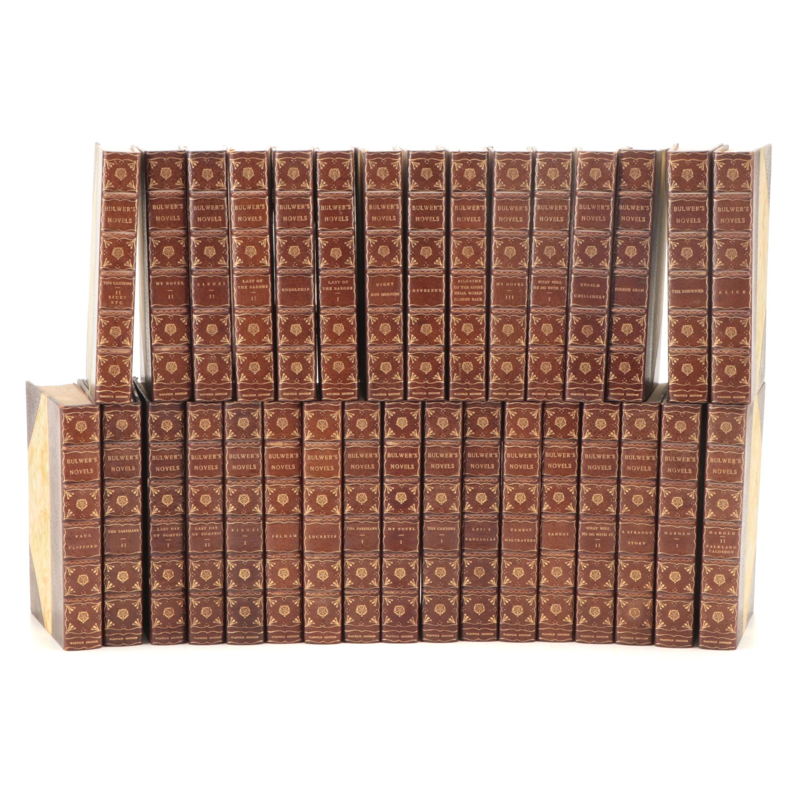 Limited Warwick Edition "Bulwer's Novels" Thirty-Two Volume Set, Circa 1900