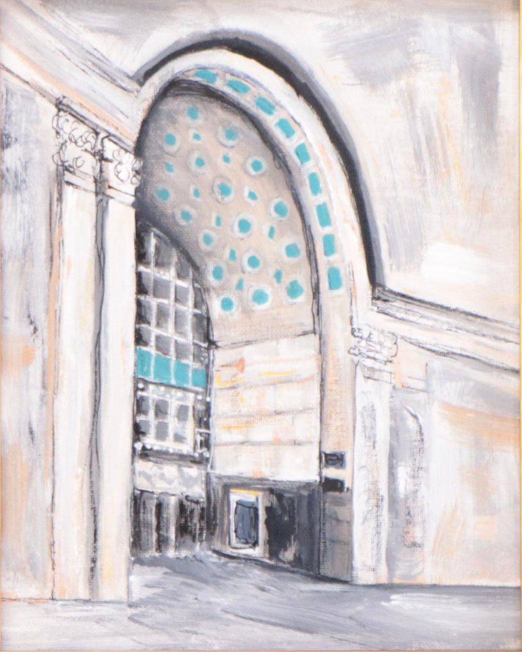 Sanna Acrylic Painting "4th Street Entrance - Dixie Terminal," 2022