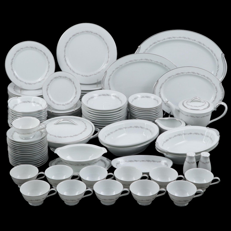 Noritake "Crestmont" Dinnerware and Serving Accessories, Mid to Late 20th C.