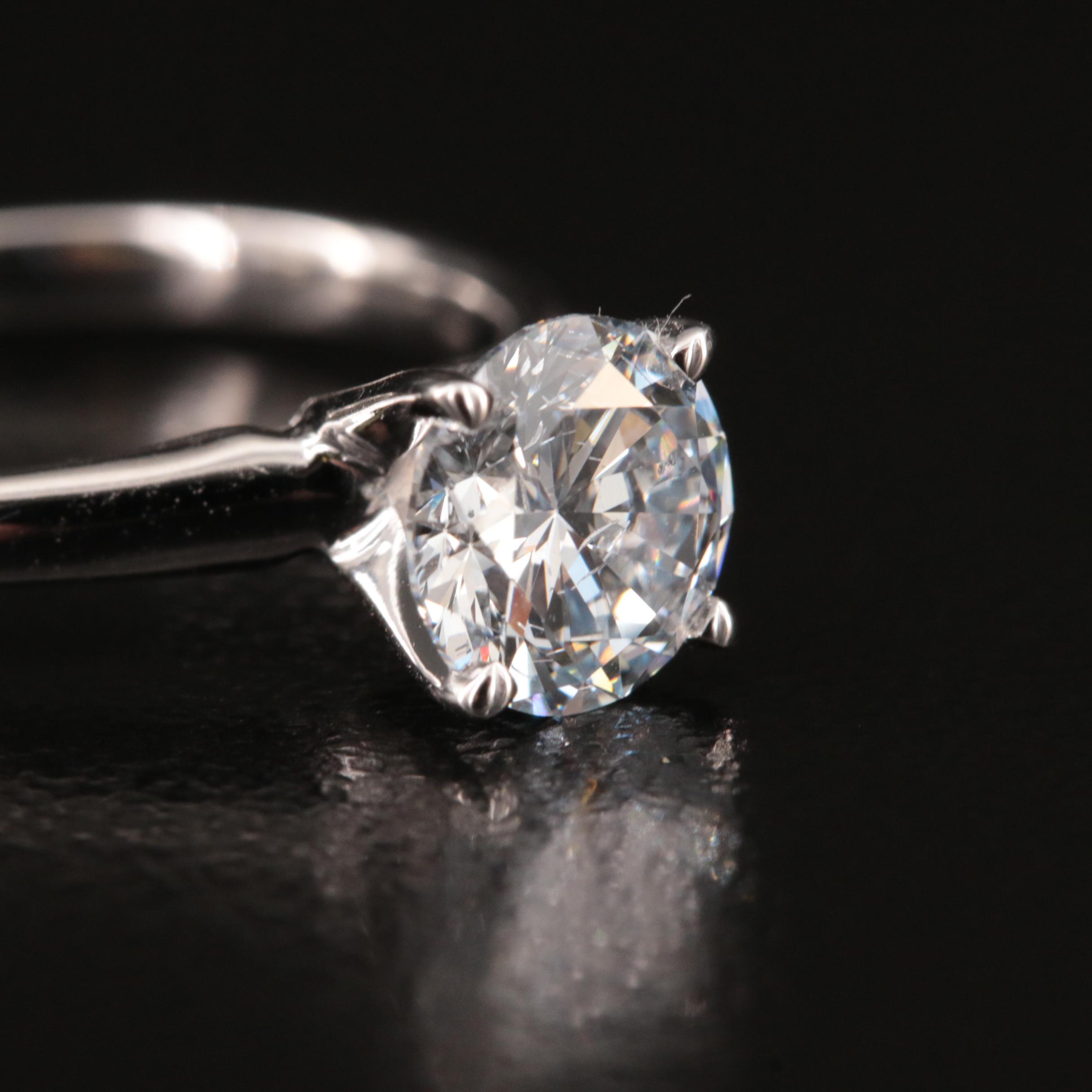 14K 1.16 CT Lab Grown Diamond Solitaire Ring