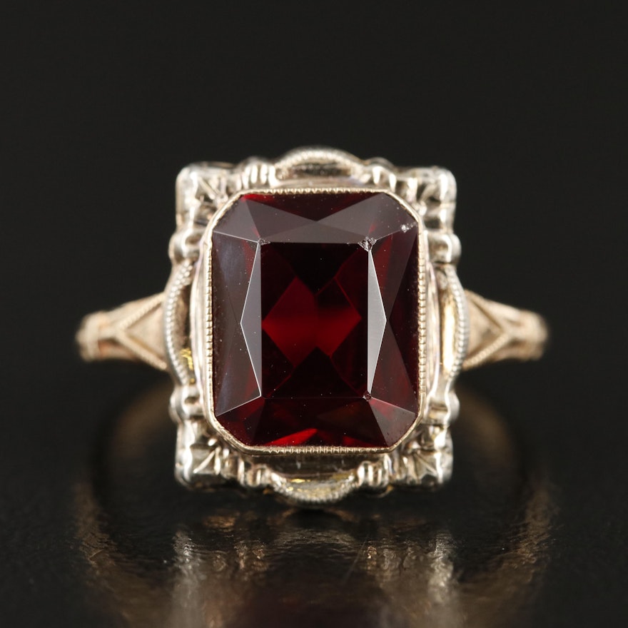 Vintage 10K Ruby Ring