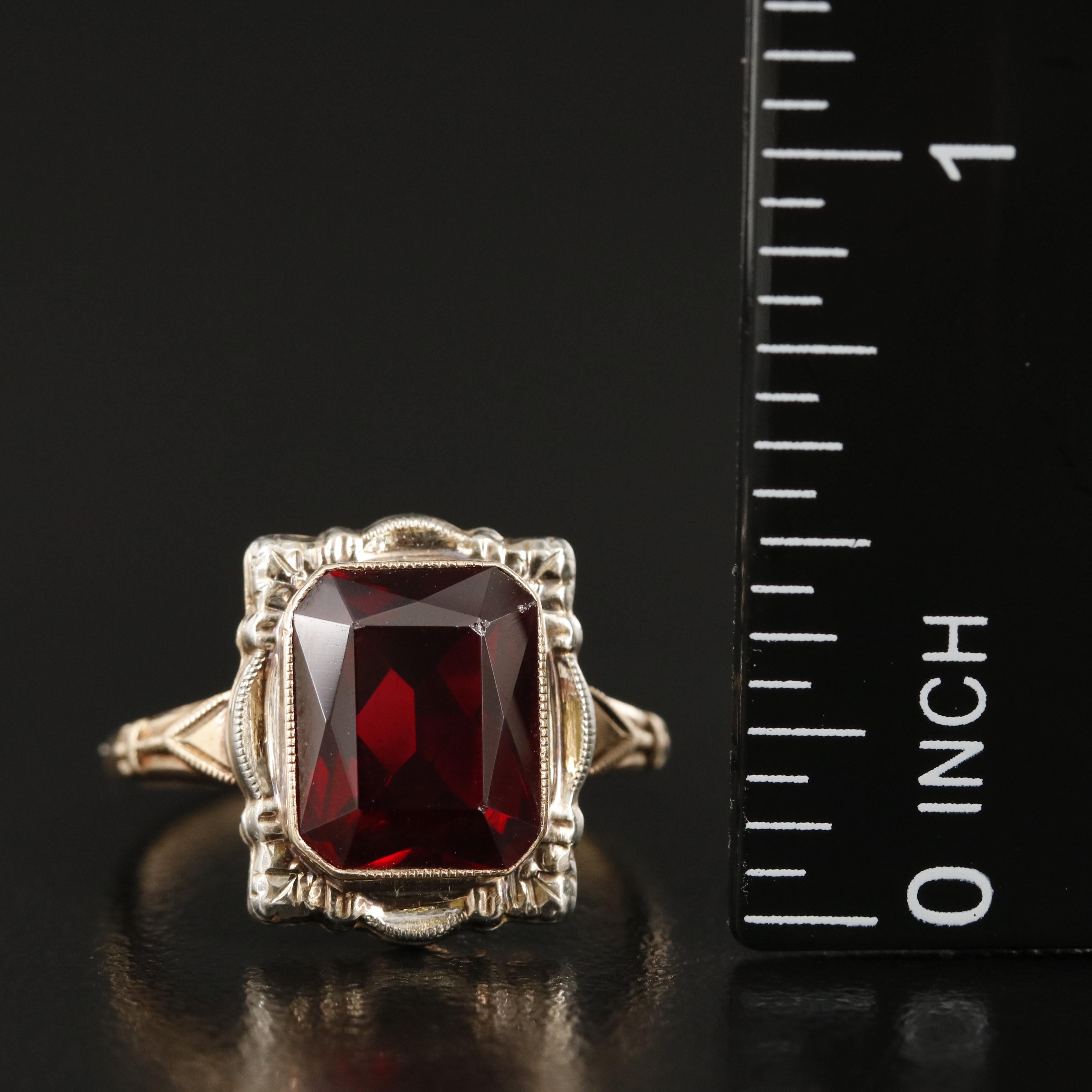 Vintage 10K Ruby Ring