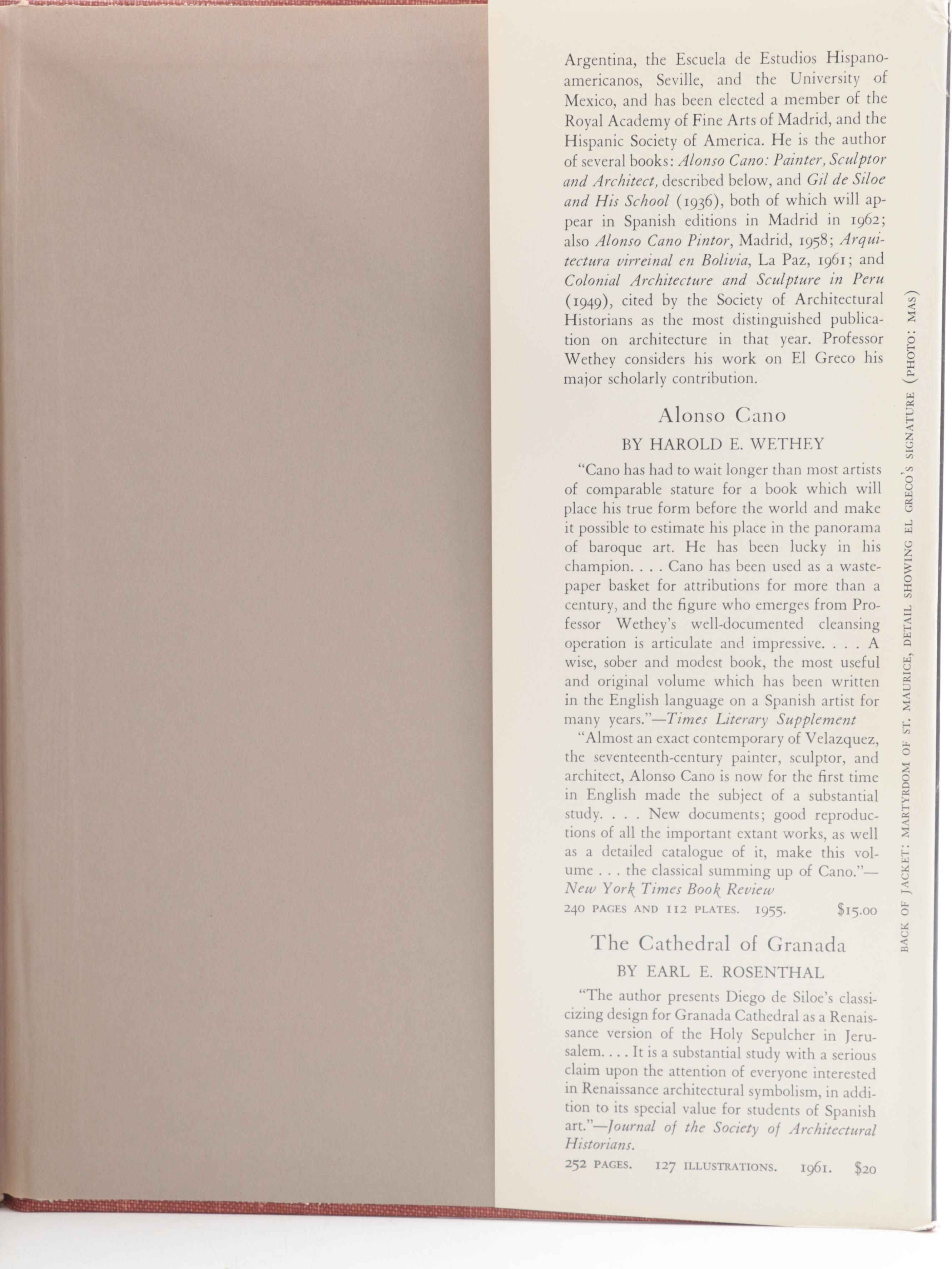 First Edition "El Greco and His School" by Harold Wethey and More