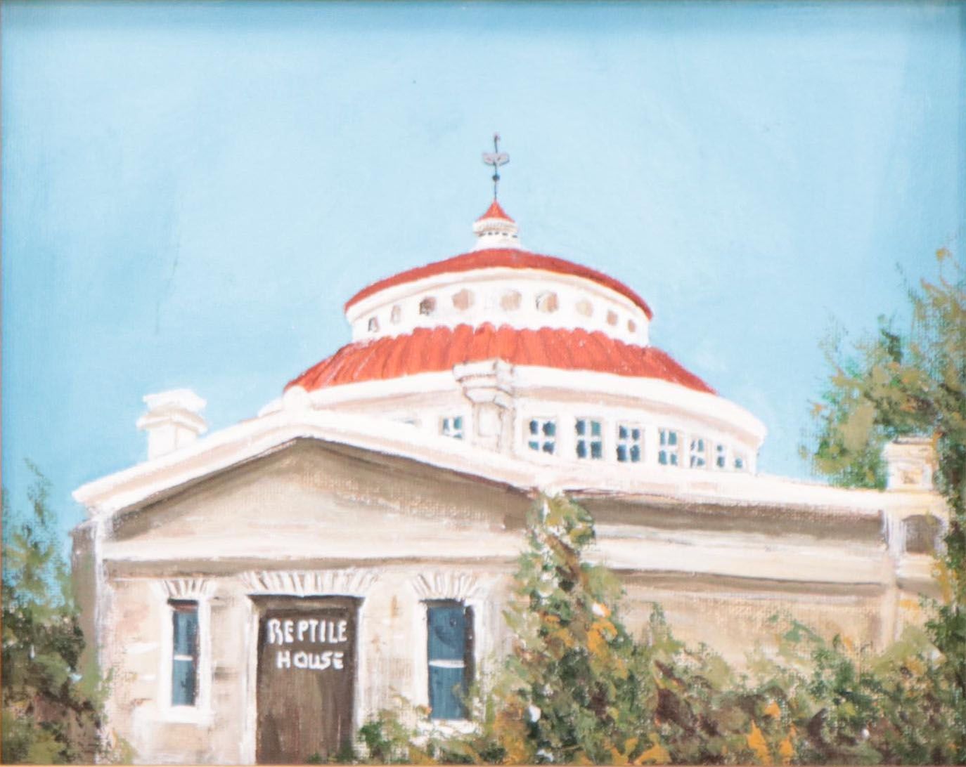 Sanna Acrylic Painting "Cincinnati Zoo - Reptile House," 2022