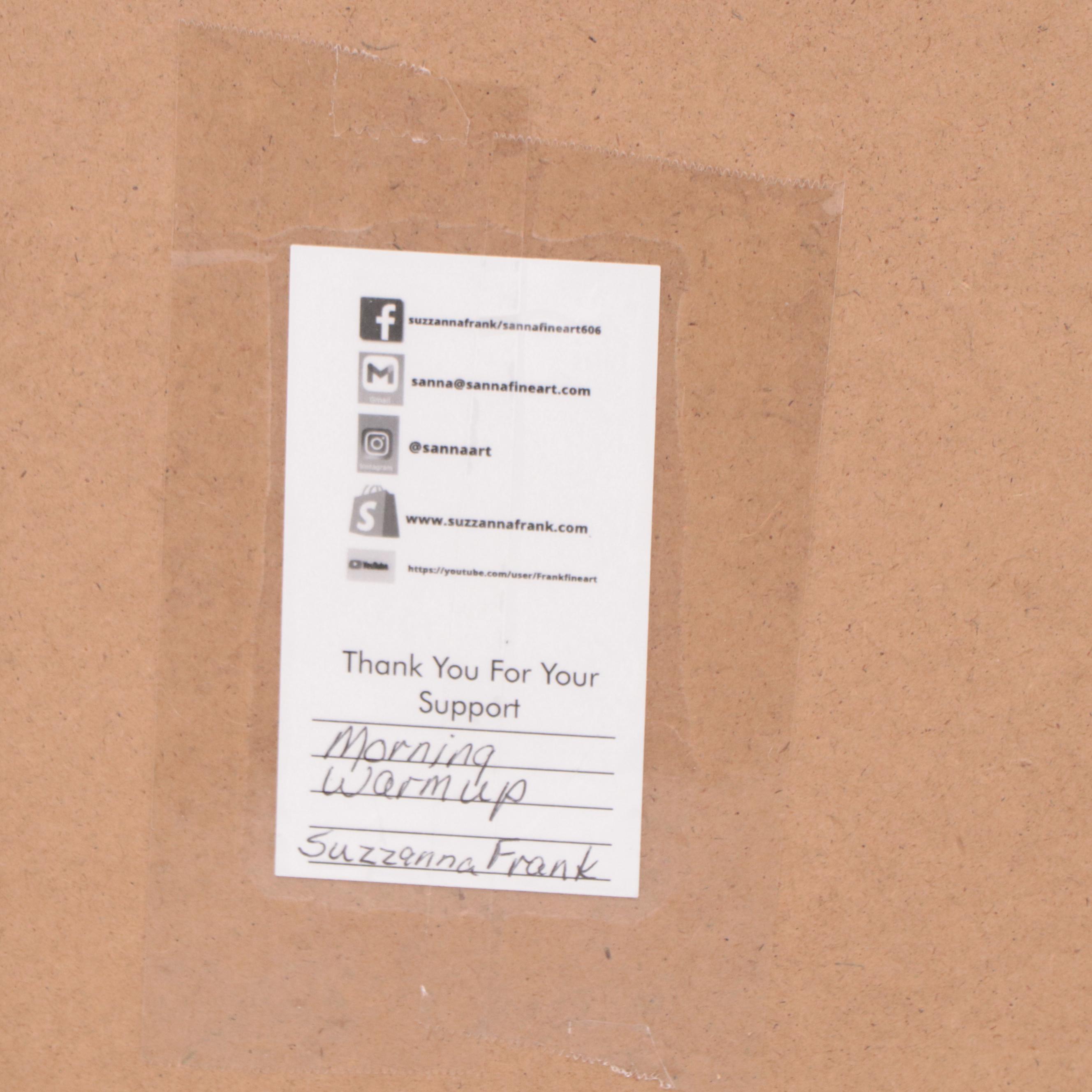 Sanna Abstract Acrylic Painting "Morning Warm-up"